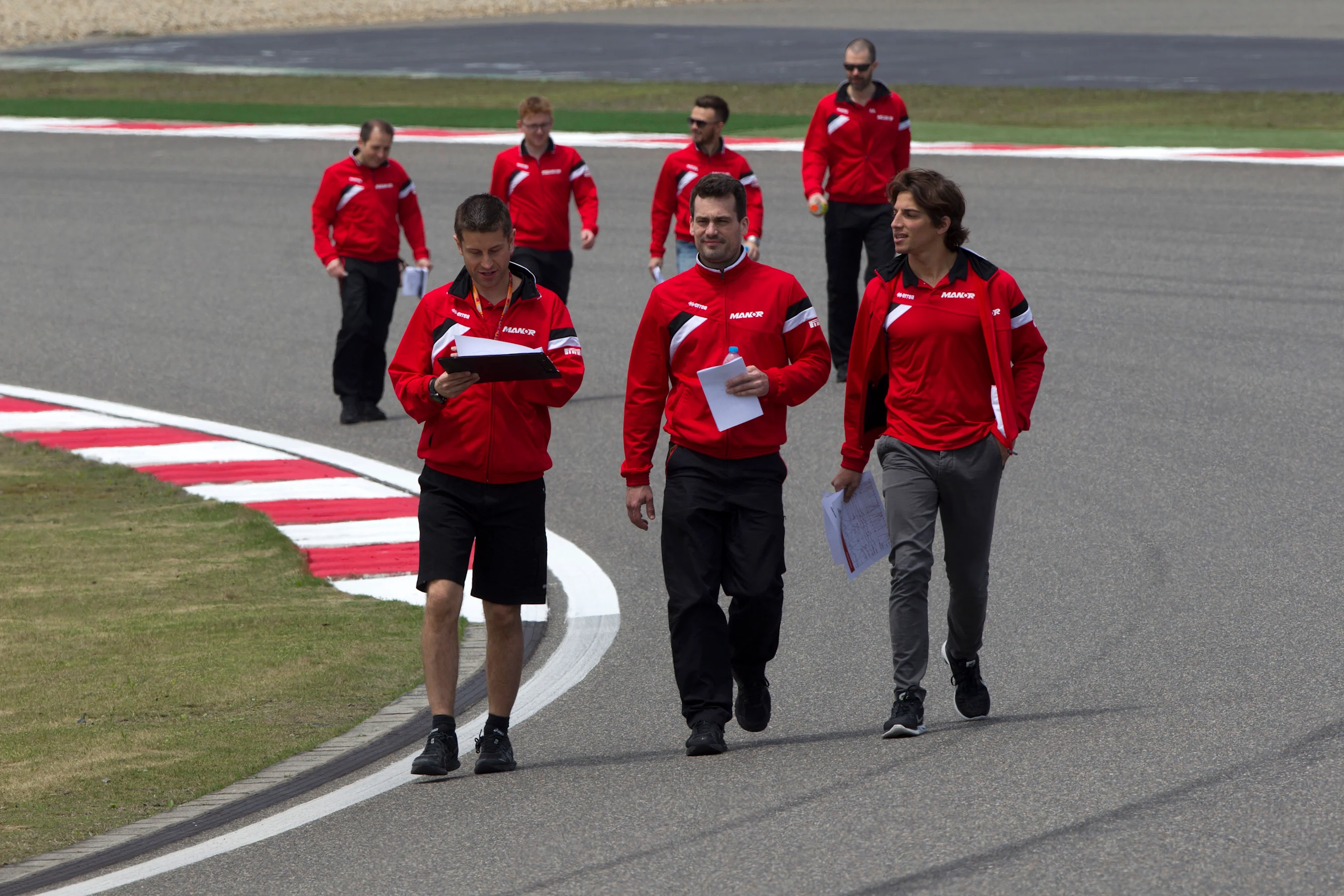 Roberto Merhi (ESP) Manor GP walks the track at Formula One World Championship, Rd3, Chinese Grand