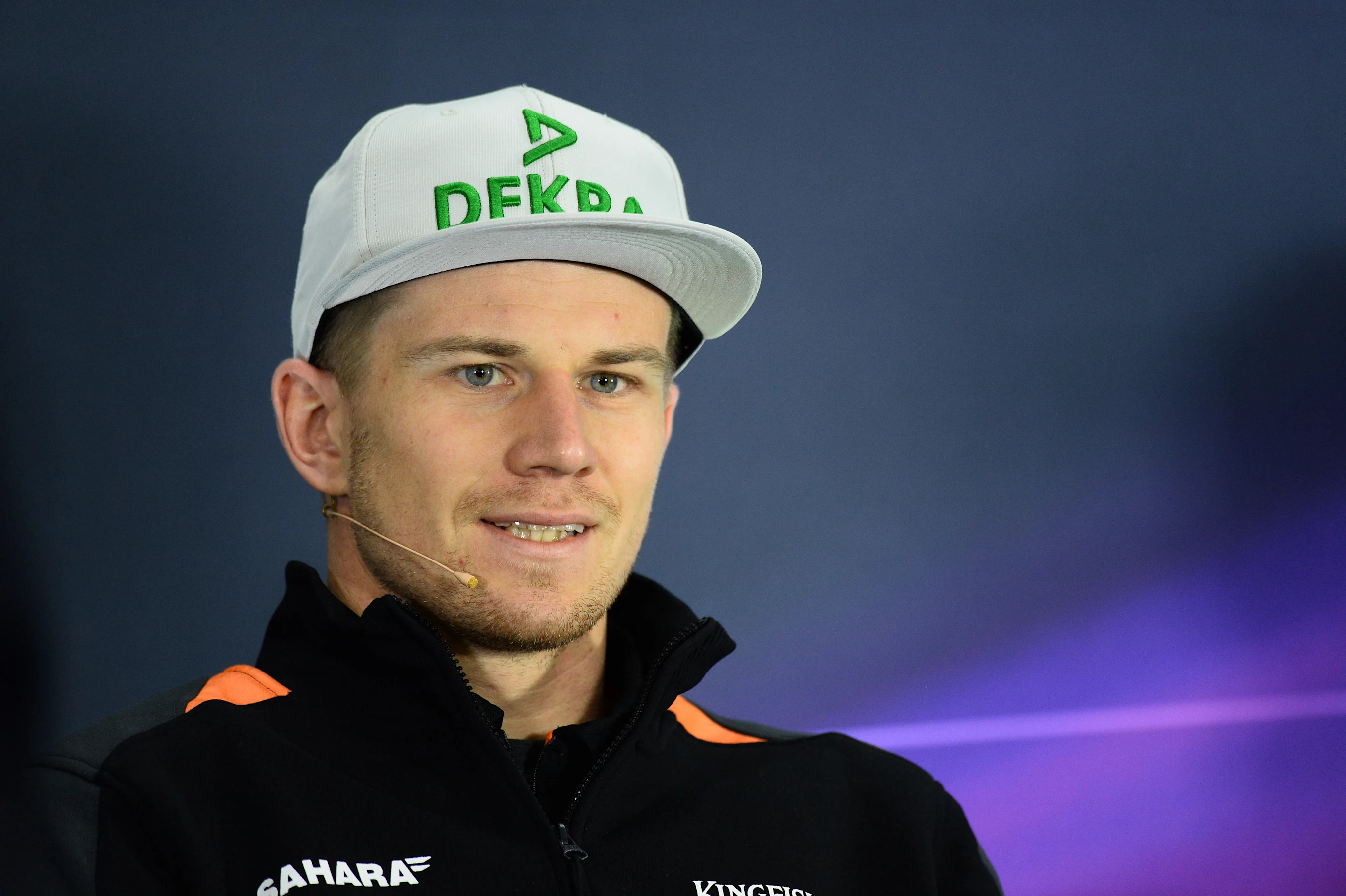Nico Hulkenberg (GER) Force India F1 in the Press Conference at Formula One World Championship,