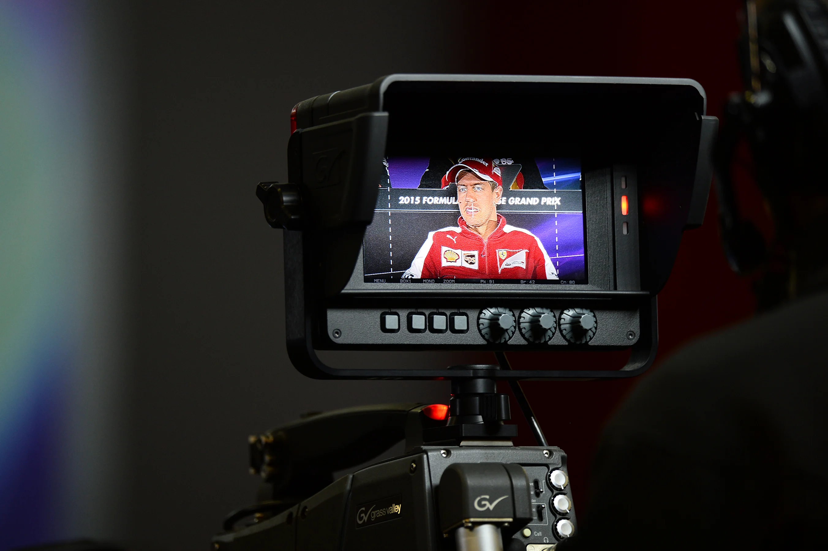 Sebastian Vettel (GER) Ferrari in the Press Conference at Formula One World Championship, Rd3,