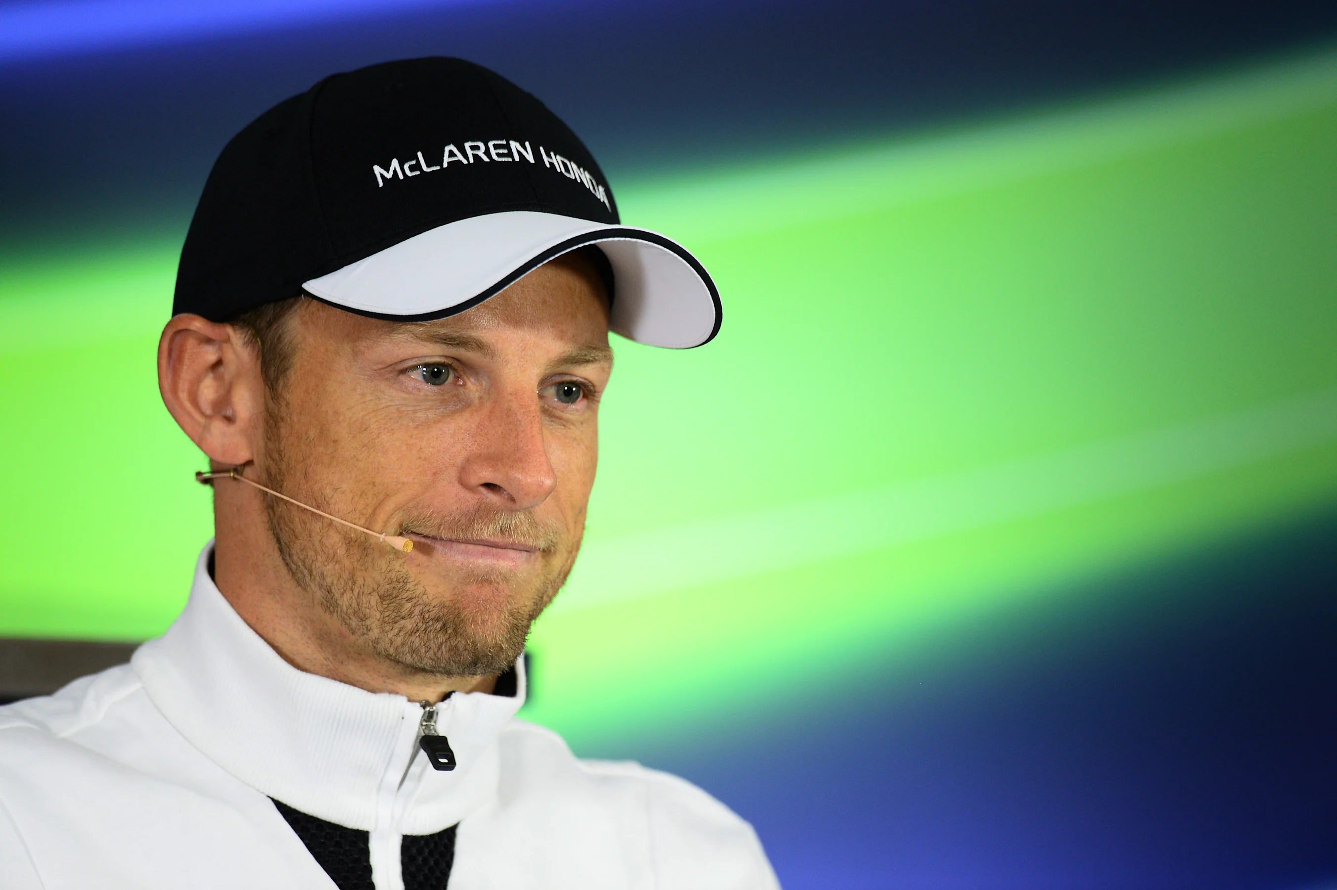 Jenson Button (GBR) McLaren in the Press Conference at Formula One World Championship, Rd3, Chinese