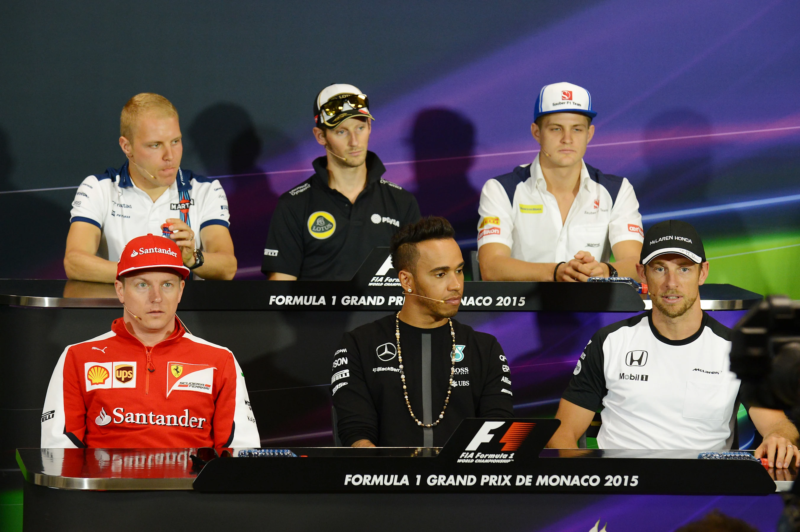 Valtteri Bottas (FIN) Williams, Romain Grosjean (FRA) Lotus F1, Marcus Ericsson (SWE) Sauber, Kimi