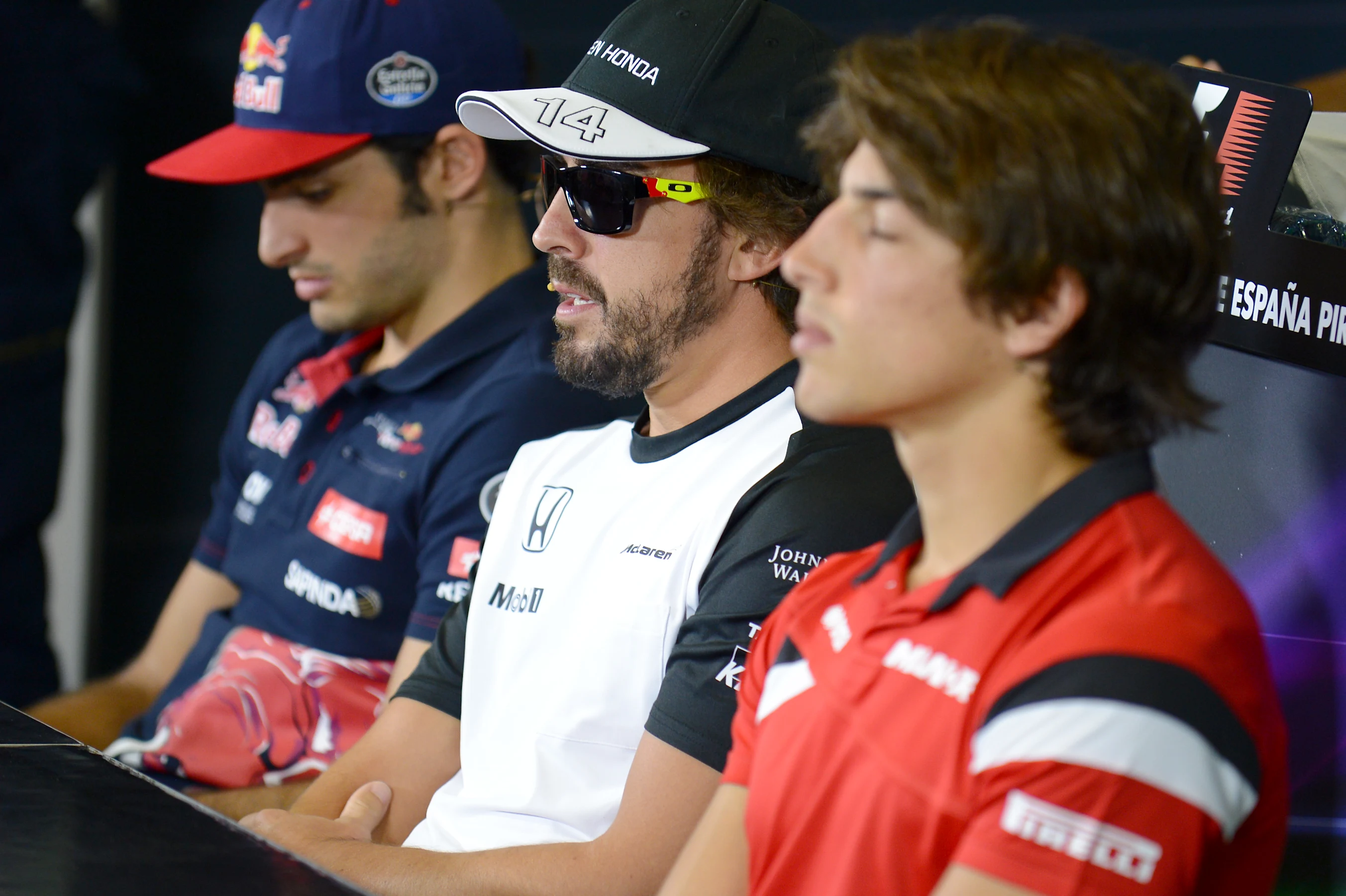 Fernando Alonso (ESP) McLaren in the press conferance at Formula One World Championship, Rd5,