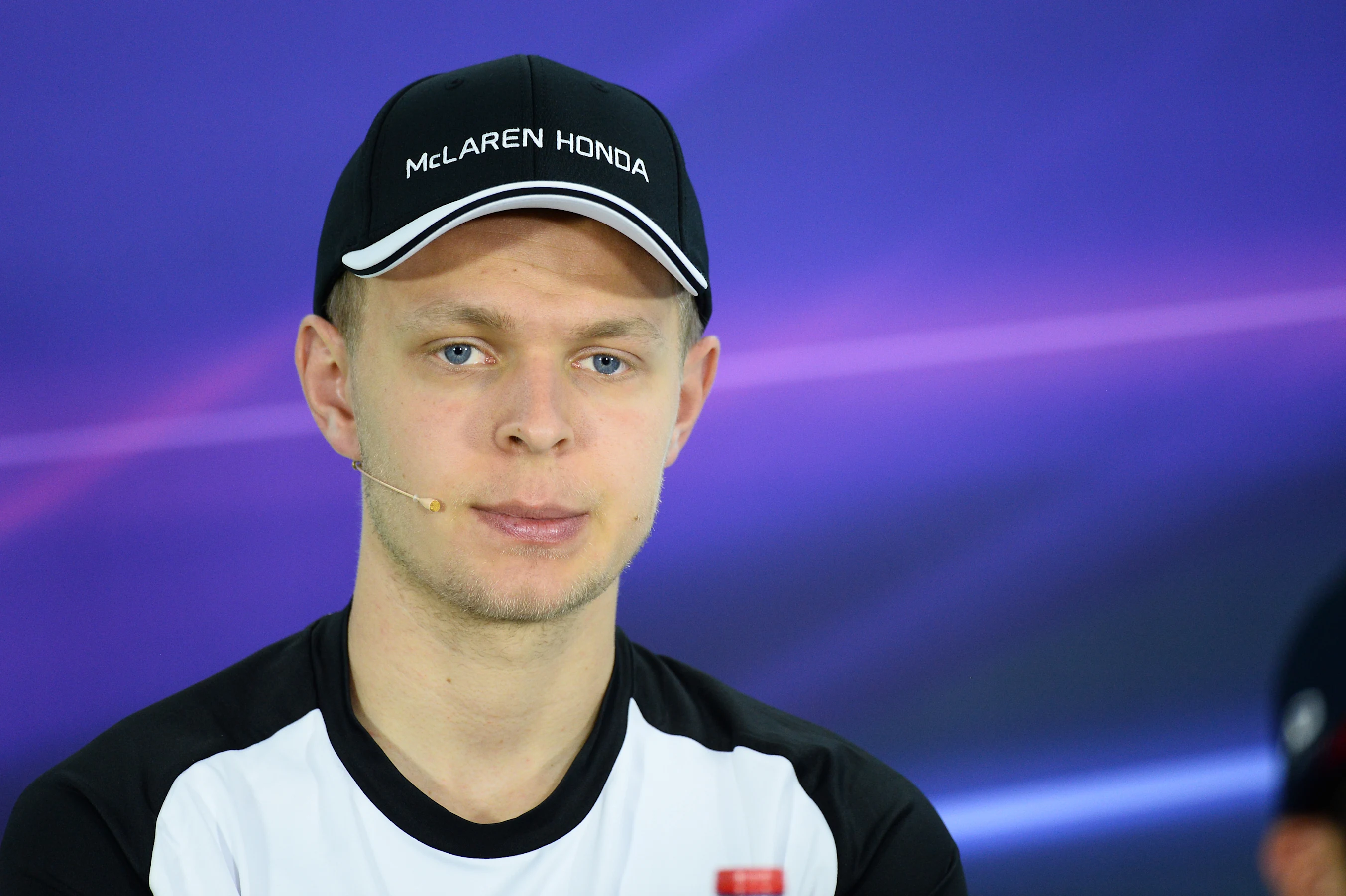 Kevin Magnussen (DEN) McLaren Test and Reserve Driver during the press conference at Formula One