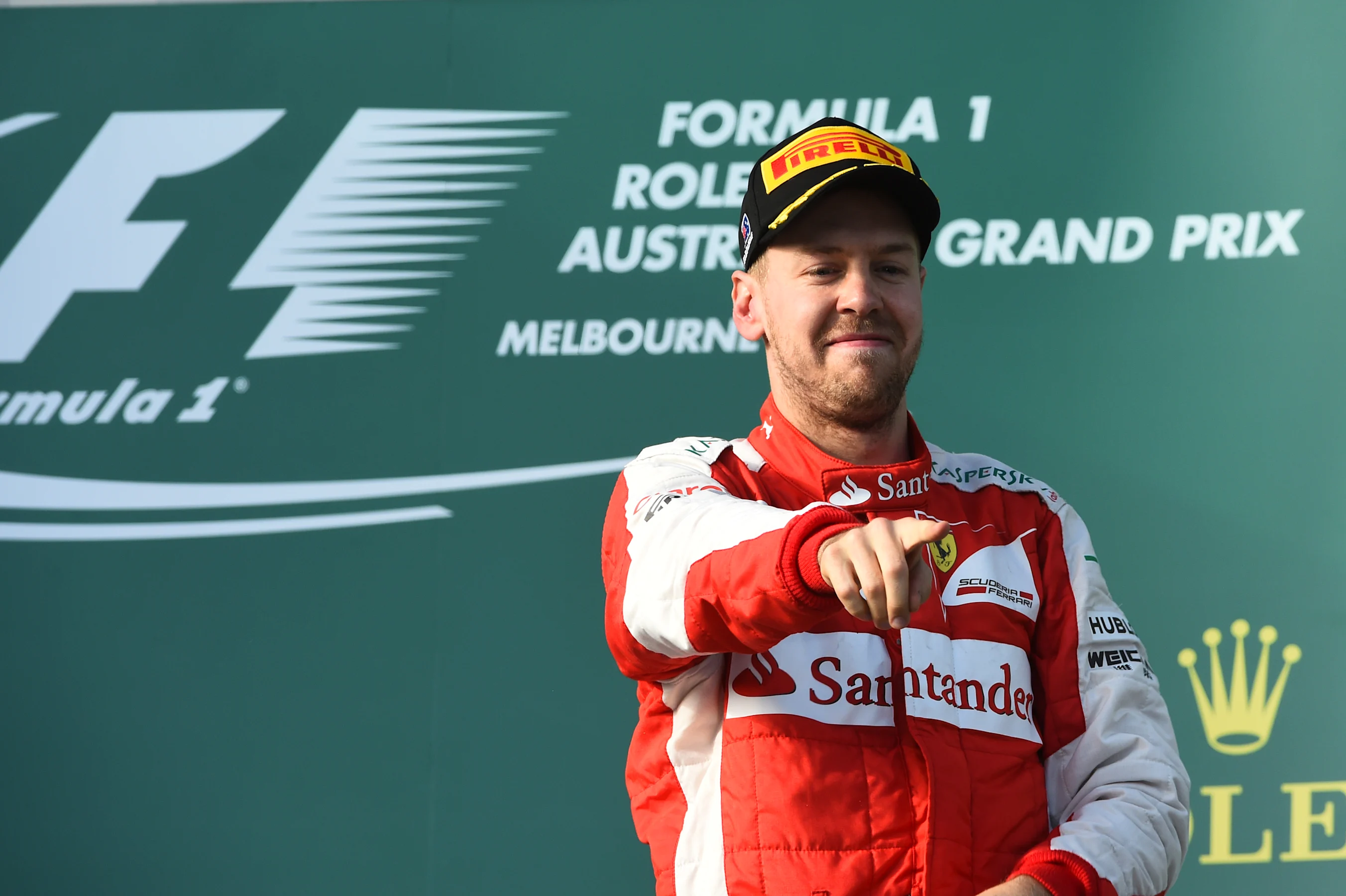 Sebastian Vettel (GER) Ferrari t Formula One World Championship, Rd1, Australian Grand Prix, Race,