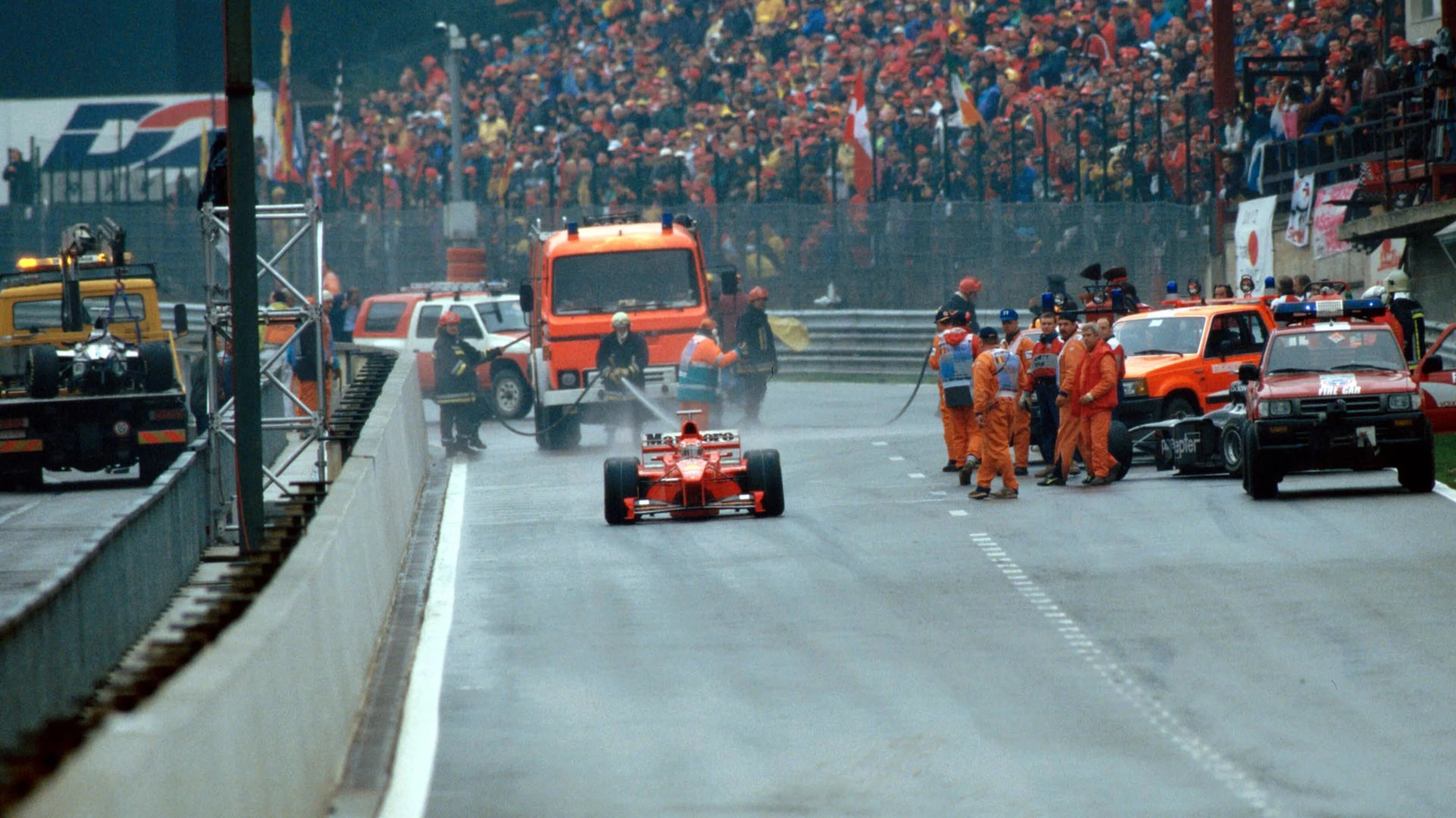 Eddie Irvine (GBR), Ferrari F300. Formula One World Championship, Rd 13, Belgian Grand Prix,