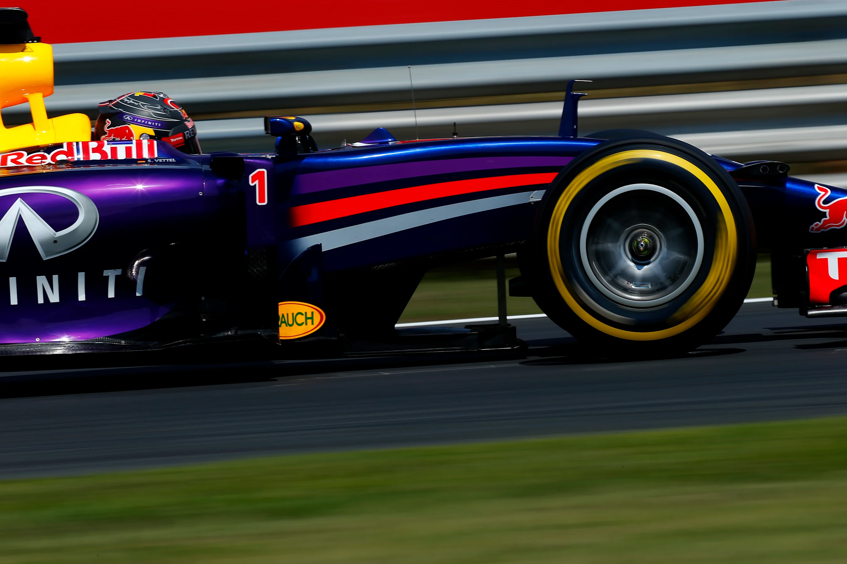 Sebastian Vettel (GER) Red Bull Racing RB10. Formula One World Championship, Rd11, Hungarian Grand
