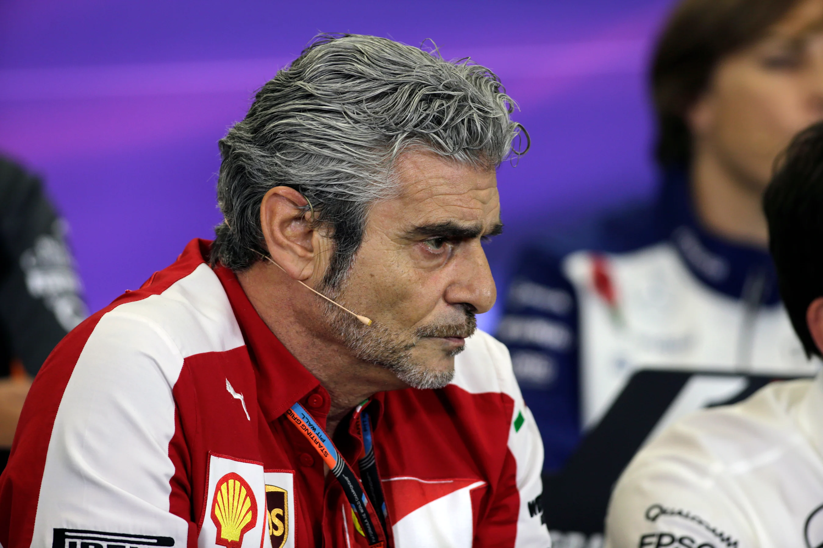 Maurizio Arrivabene (ITA) Ferrari Team Principal during the press conference at Formula One World