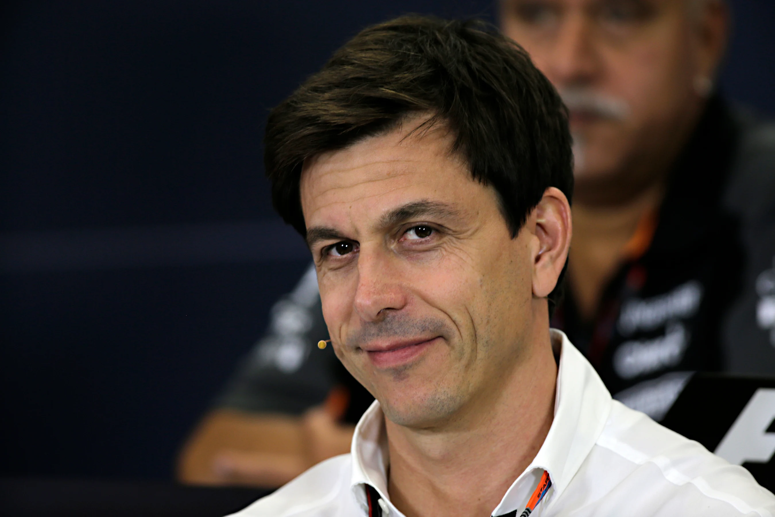 Toto Wolff (AUT) Mercedes AMG F1 Director of Motorsport during the press conference at Formula One