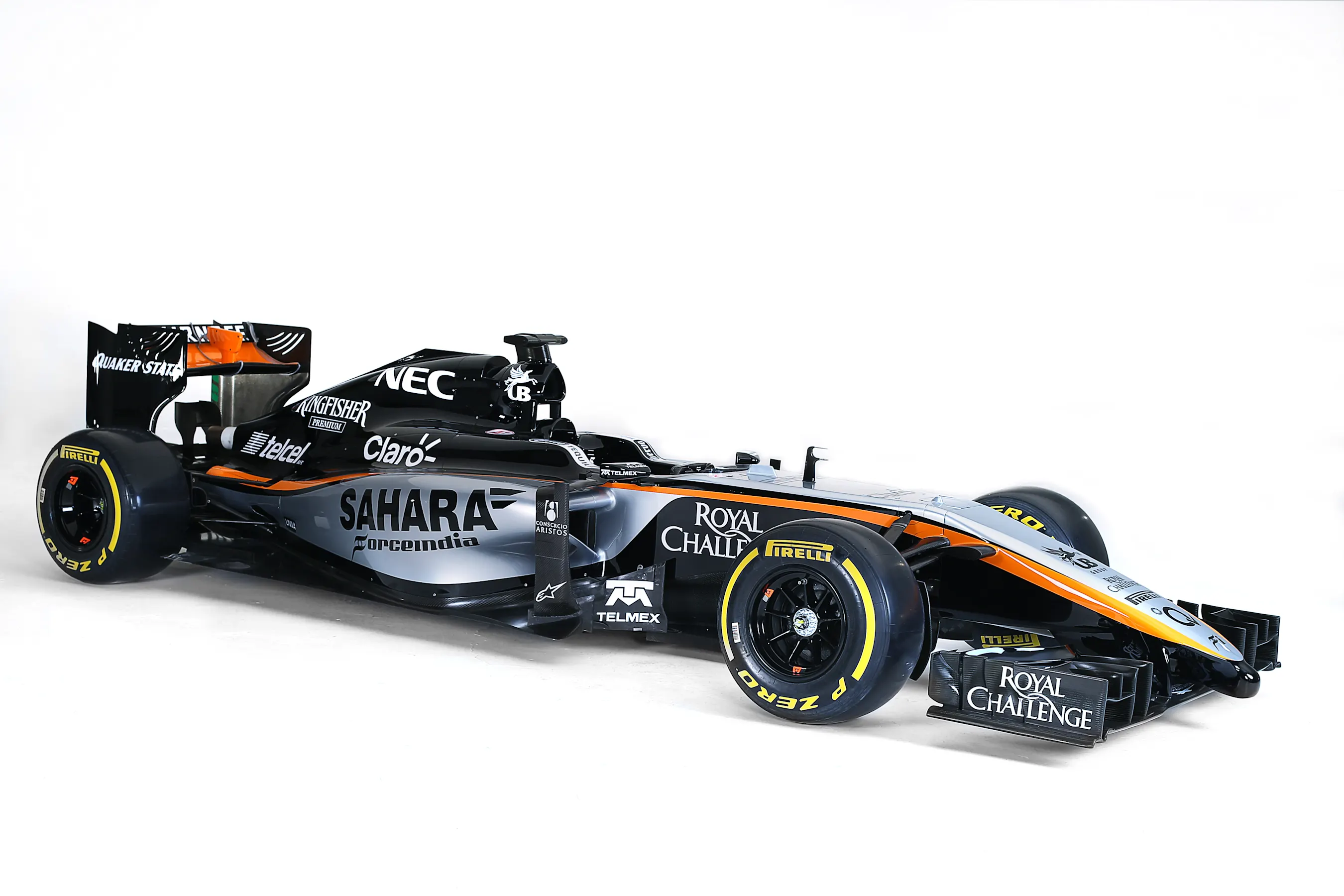 www.sutton-images.com - The new livery on the Force India VJM07 at the Sahara Force India 2015 Team