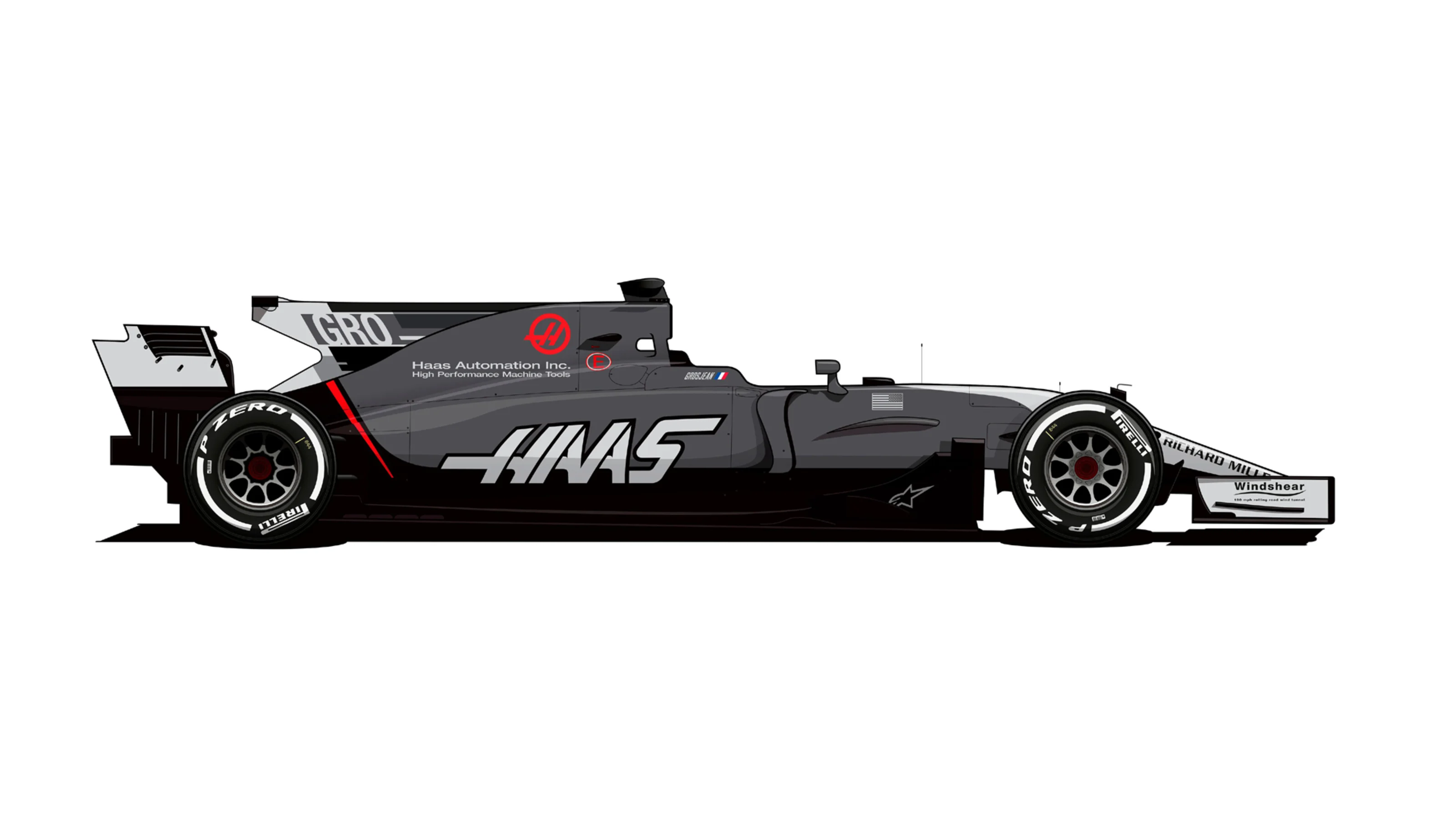 haas monaco livery