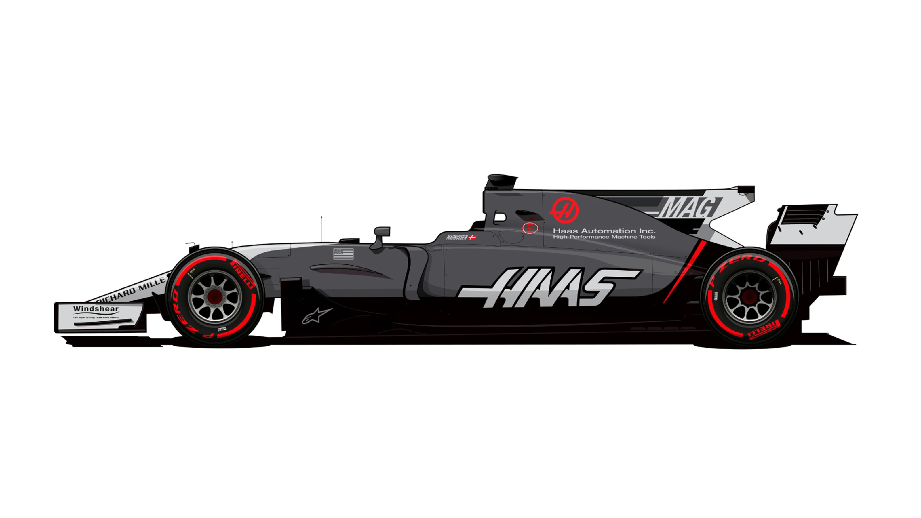 haas monaco livery