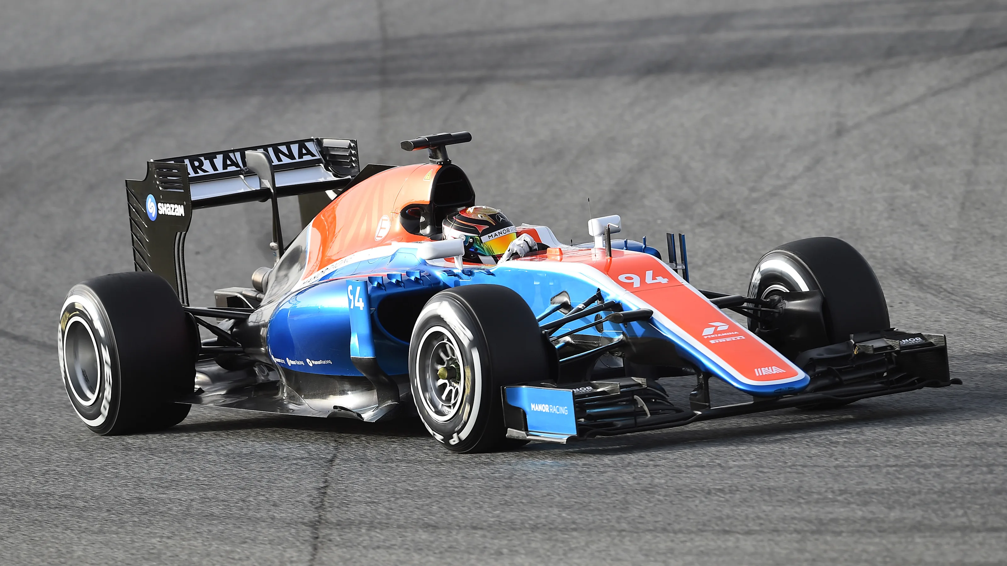 Pascal Wehrlein (GER) Manor Racing MRT05 at Formula One Testing, Day One, Barcelona, Spain, Monday