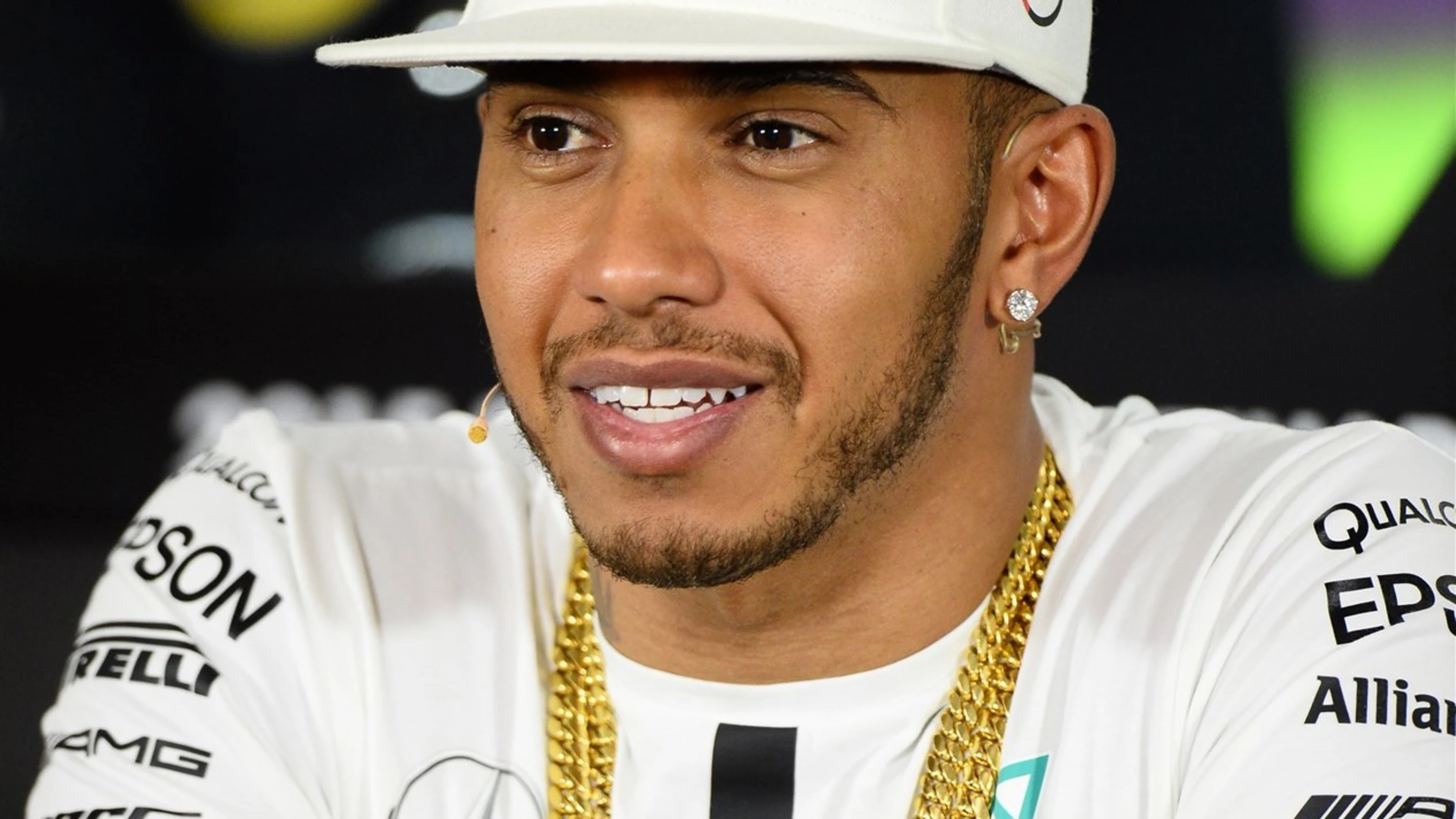 Lewis Hamilton (GBR) Mercedes AMG F1 in the press conference at Formula One World Championship,