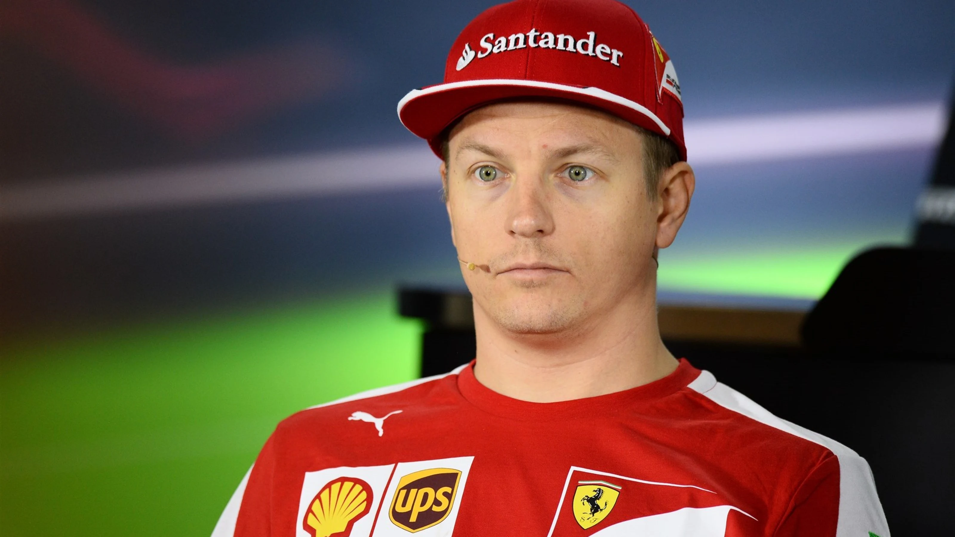 Kimi Raikkonen (FIN) Ferrari in the press conference at Formula One World Championship, Rd19, Abu