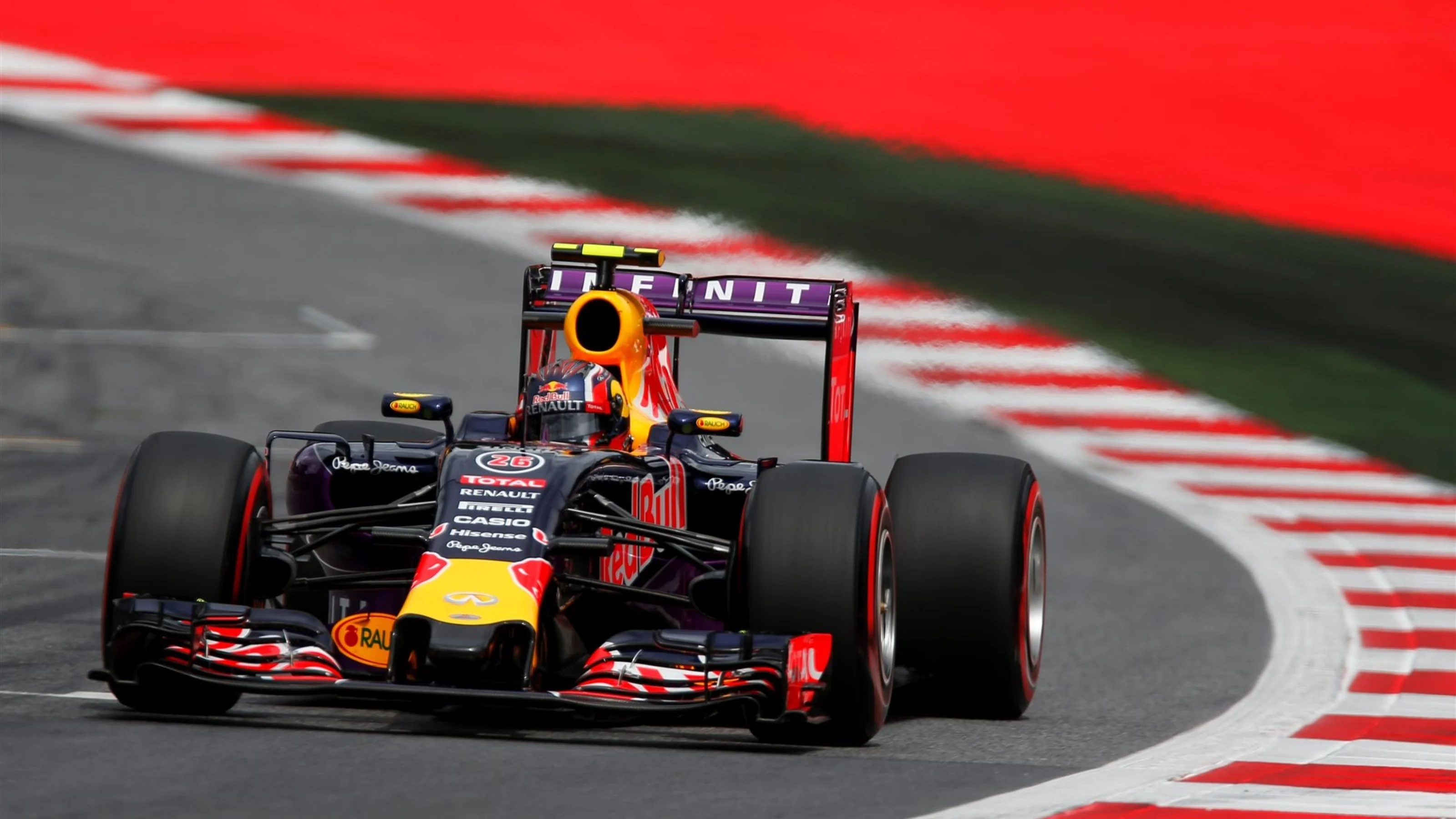 Daniil Kvyat (RUS) Red Bull Racing RB11 at Formula One World Championship, Rd8, Austrian Grand
