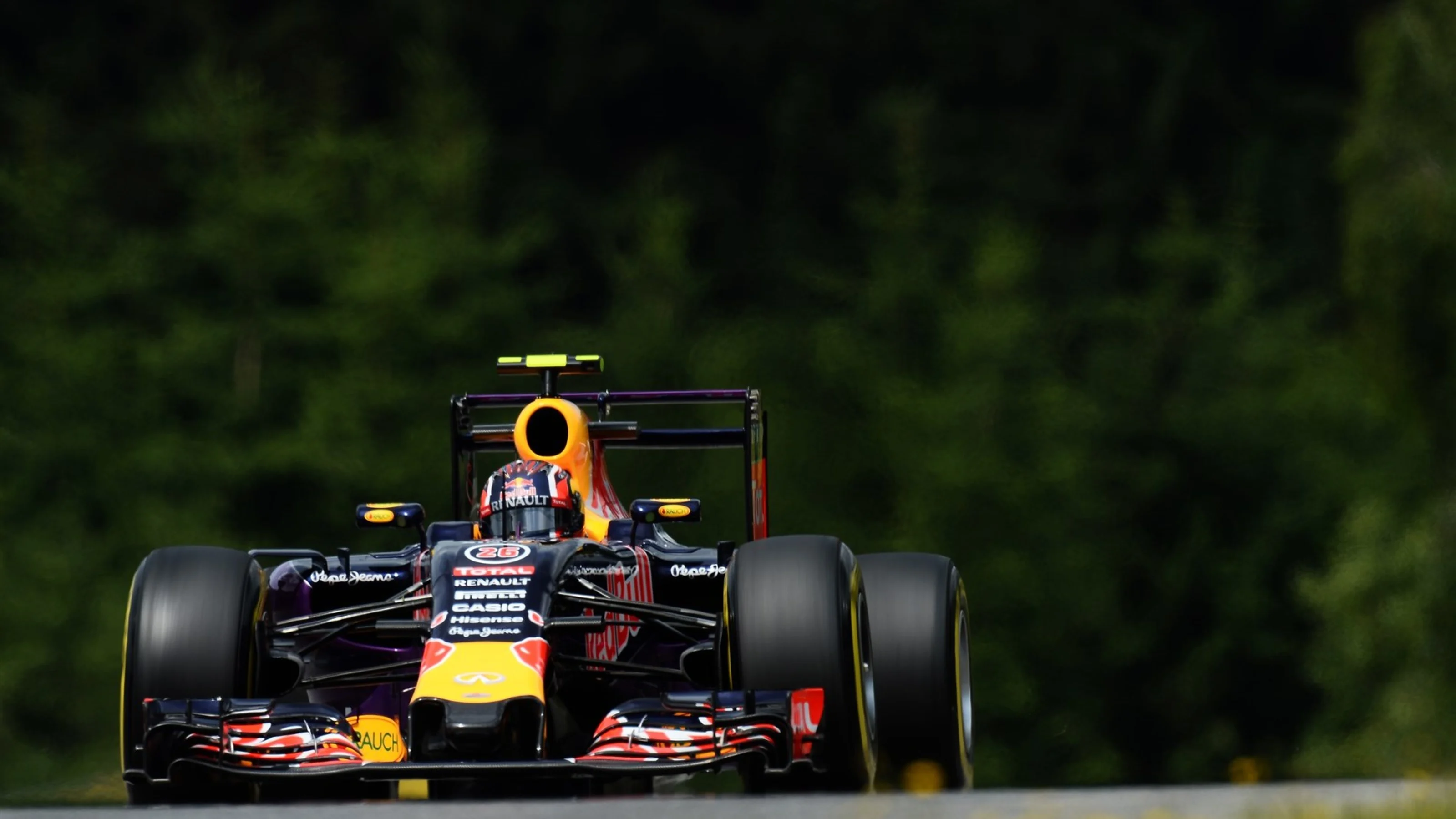 Daniil Kvyat (RUS) Red Bull Racing RB11 at Formula One World Championship, Rd8, Austrian Grand