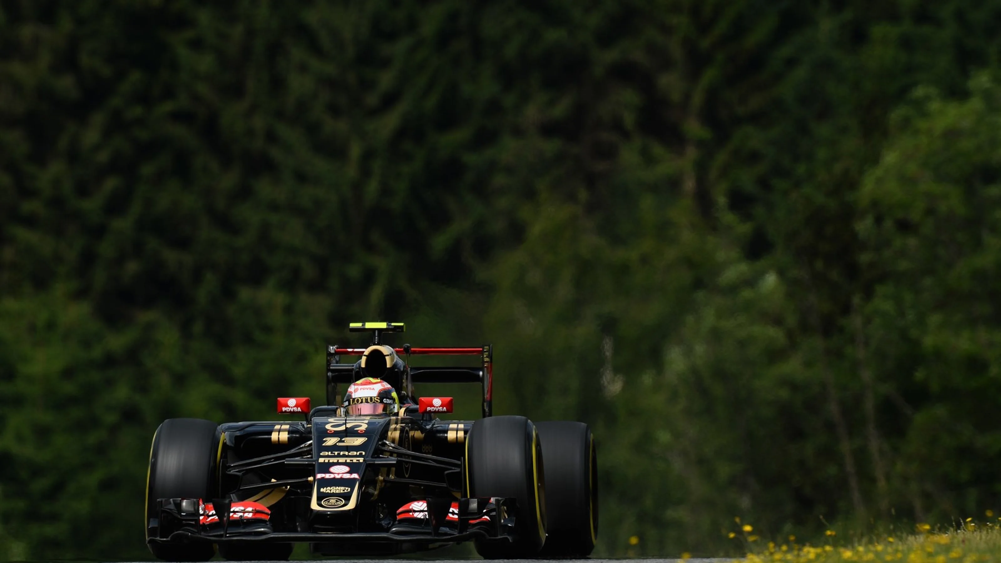 Pastor Maldonado (VEN) Lotus E23 Hybrid at Formula One World Championship, Rd8, Austrian Grand