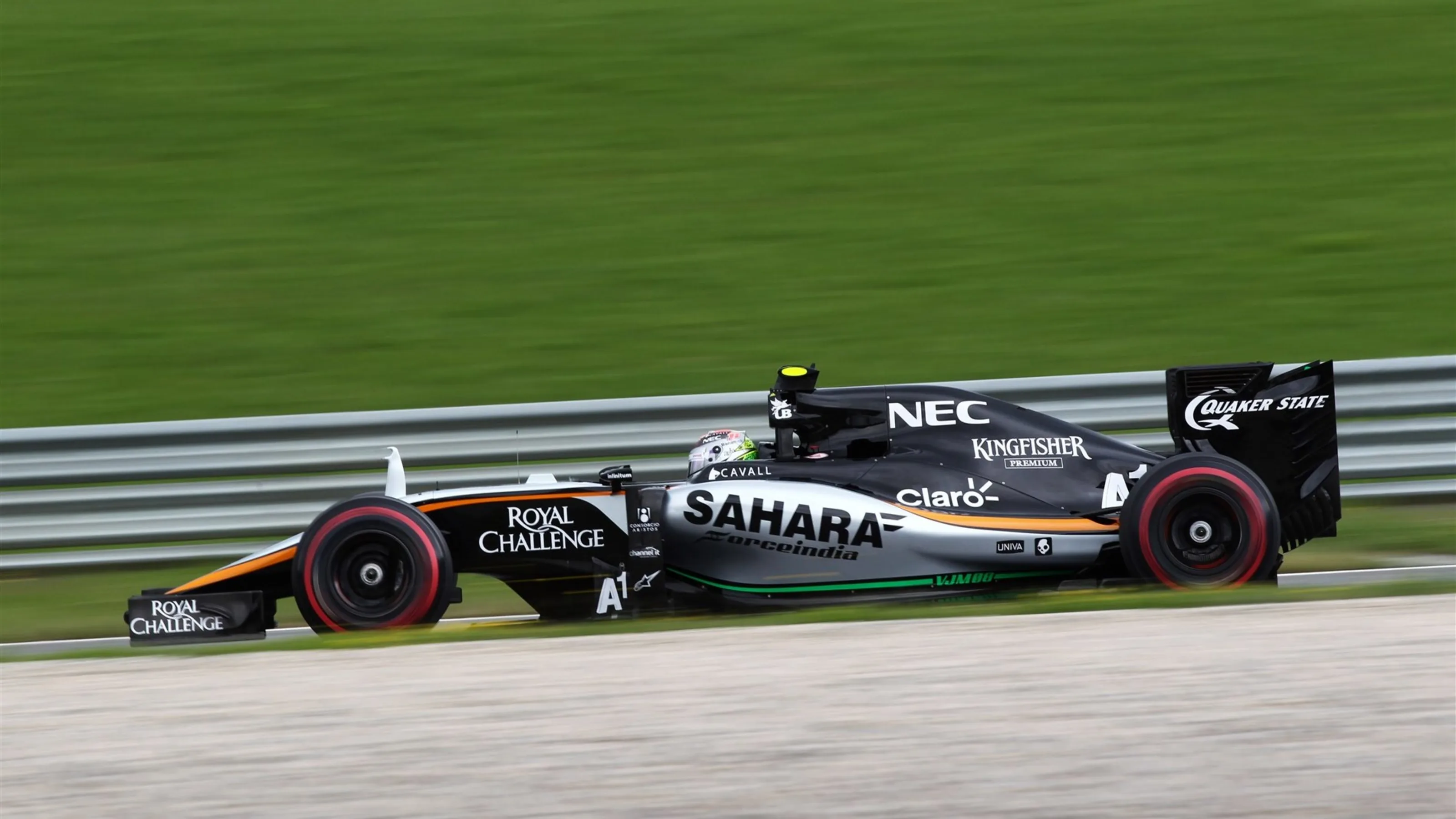 Sergio Perez (MEX) Force India VJM08 at Formula One World Championship, Rd8, Austrian Grand Prix,