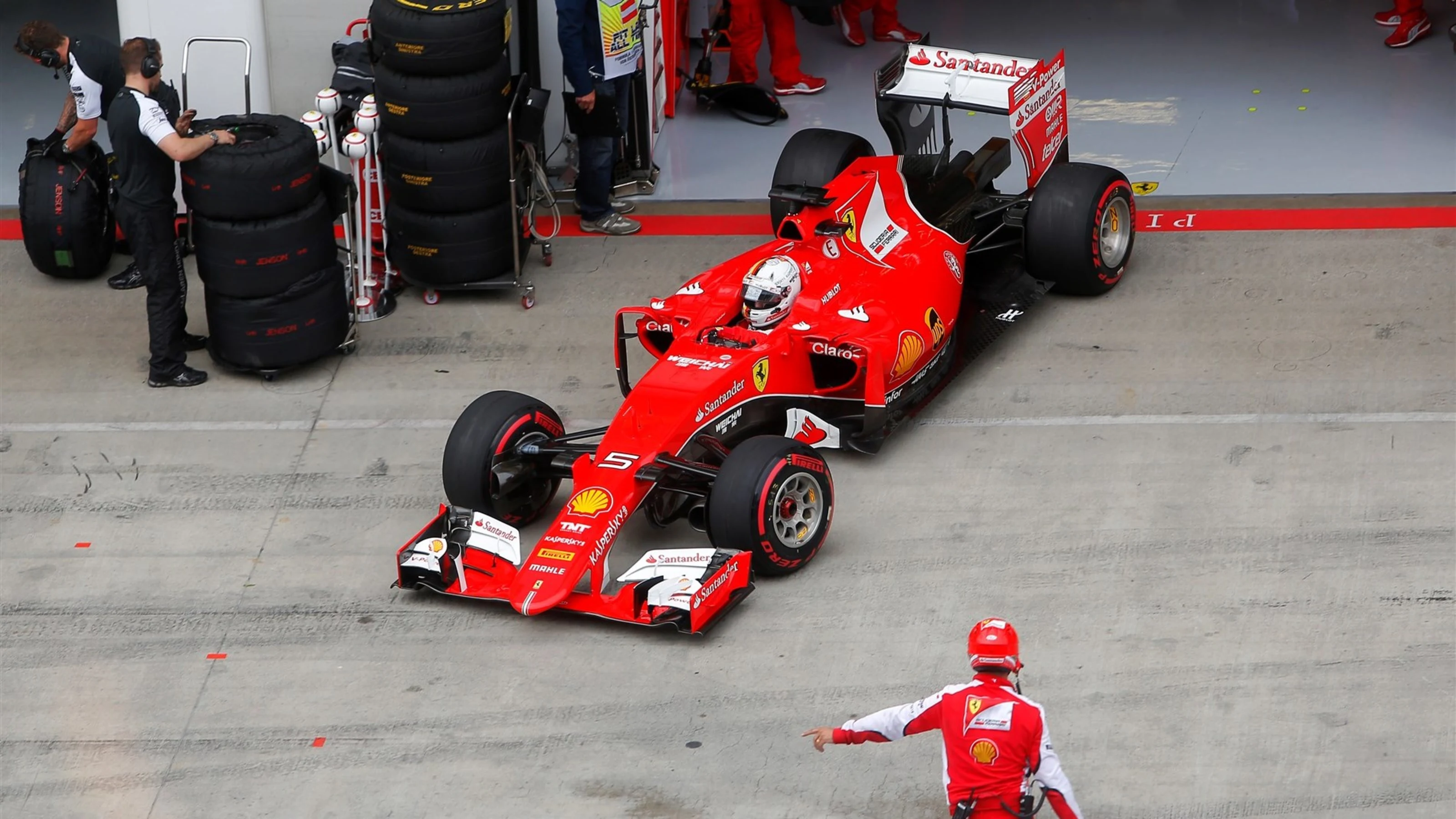 Sebastian Vettel (GER) Ferrari SF15-T at Formula One World Championship, Rd8, Austrian Grand Prix,