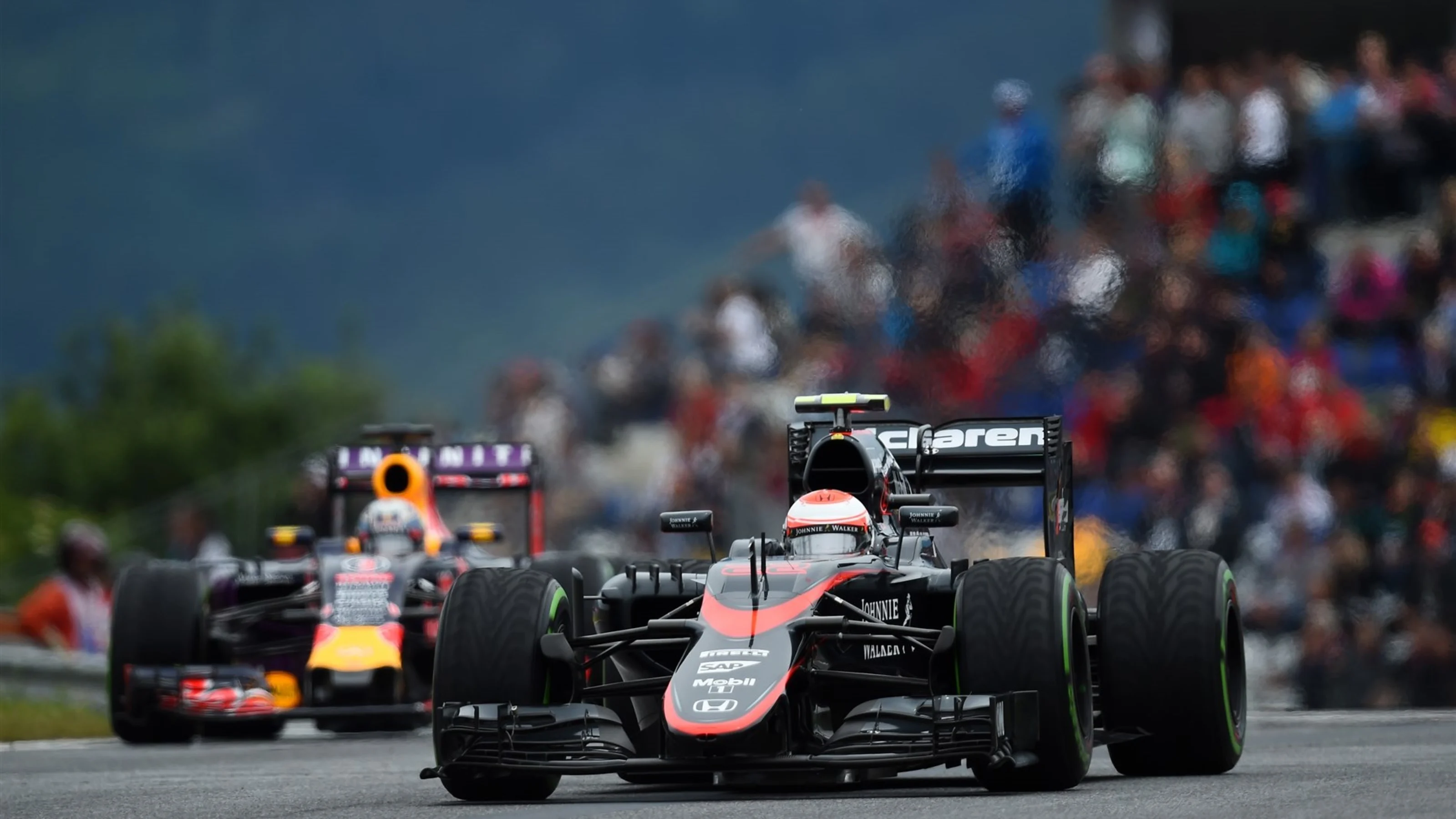 Jenson Button (GBR) McLaren MP4-30 at Formula One World Championship, Rd8, Austrian Grand Prix,