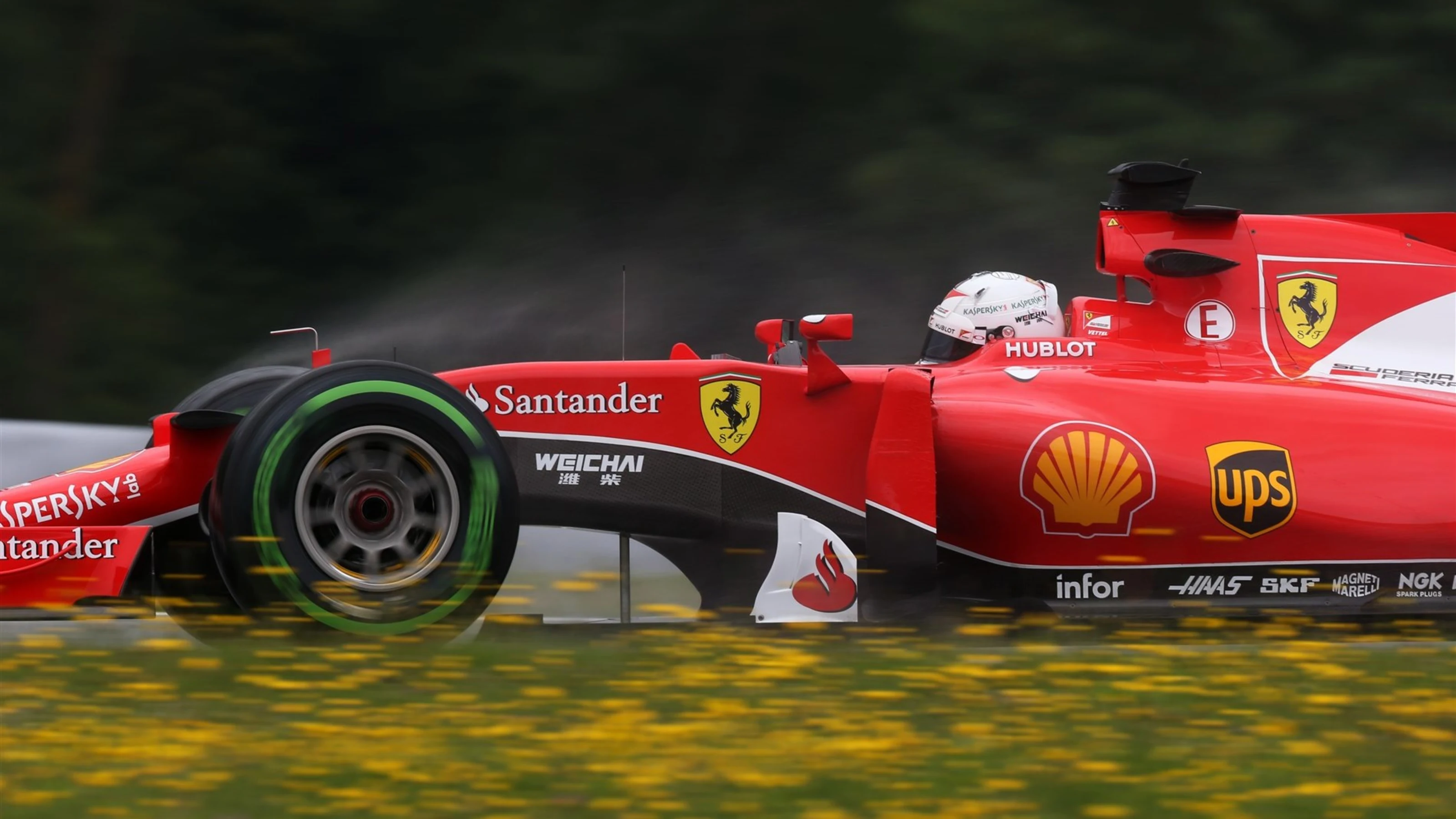 Sebastian Vettel (GER) Ferrari SF15-T at Formula One World Championship, Rd8, Austrian Grand Prix,