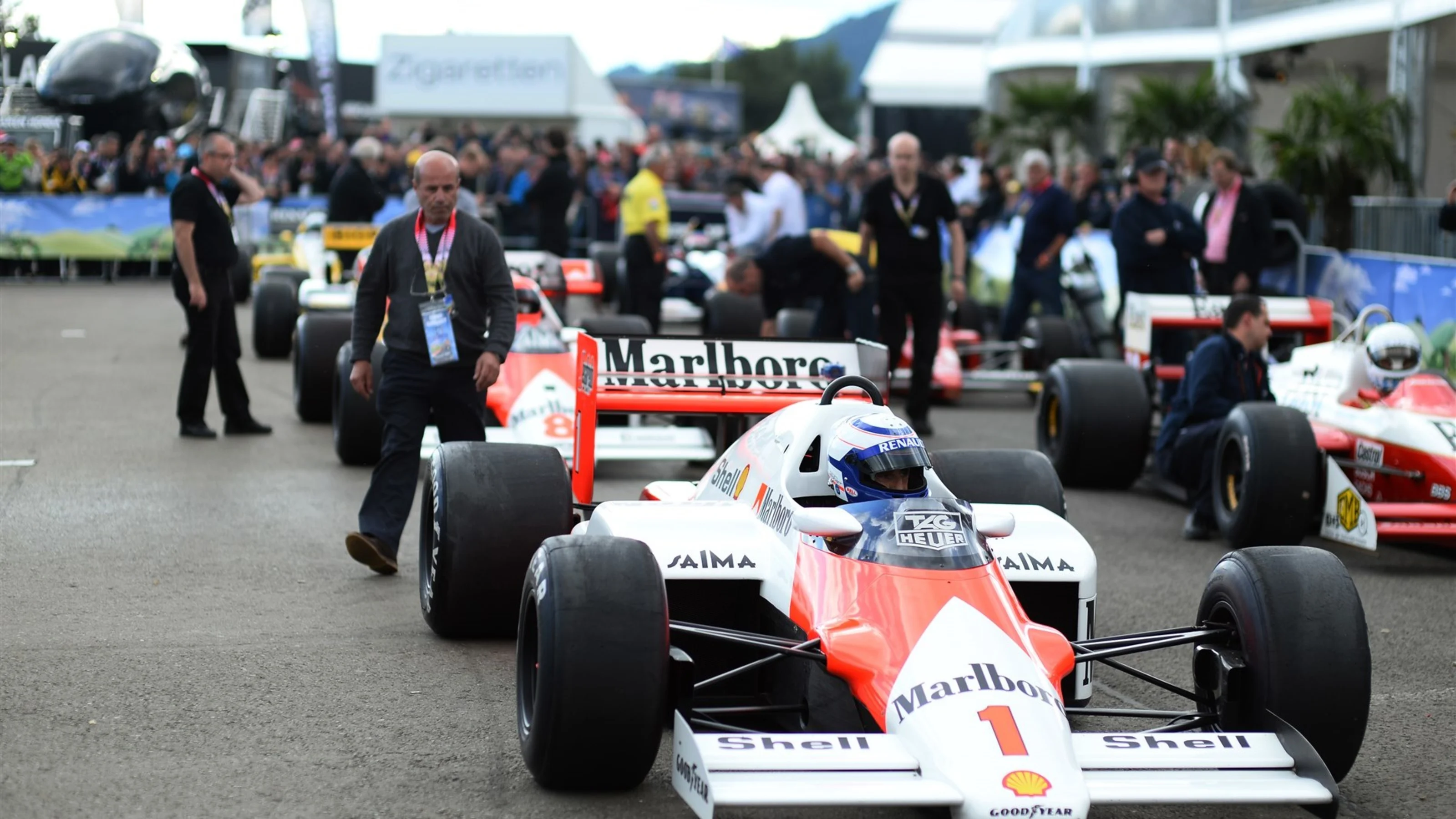 Alain Prost (FRA) McLaren MP4-2B at Formula One World Championship, Rd8, Austrian Grand Prix,