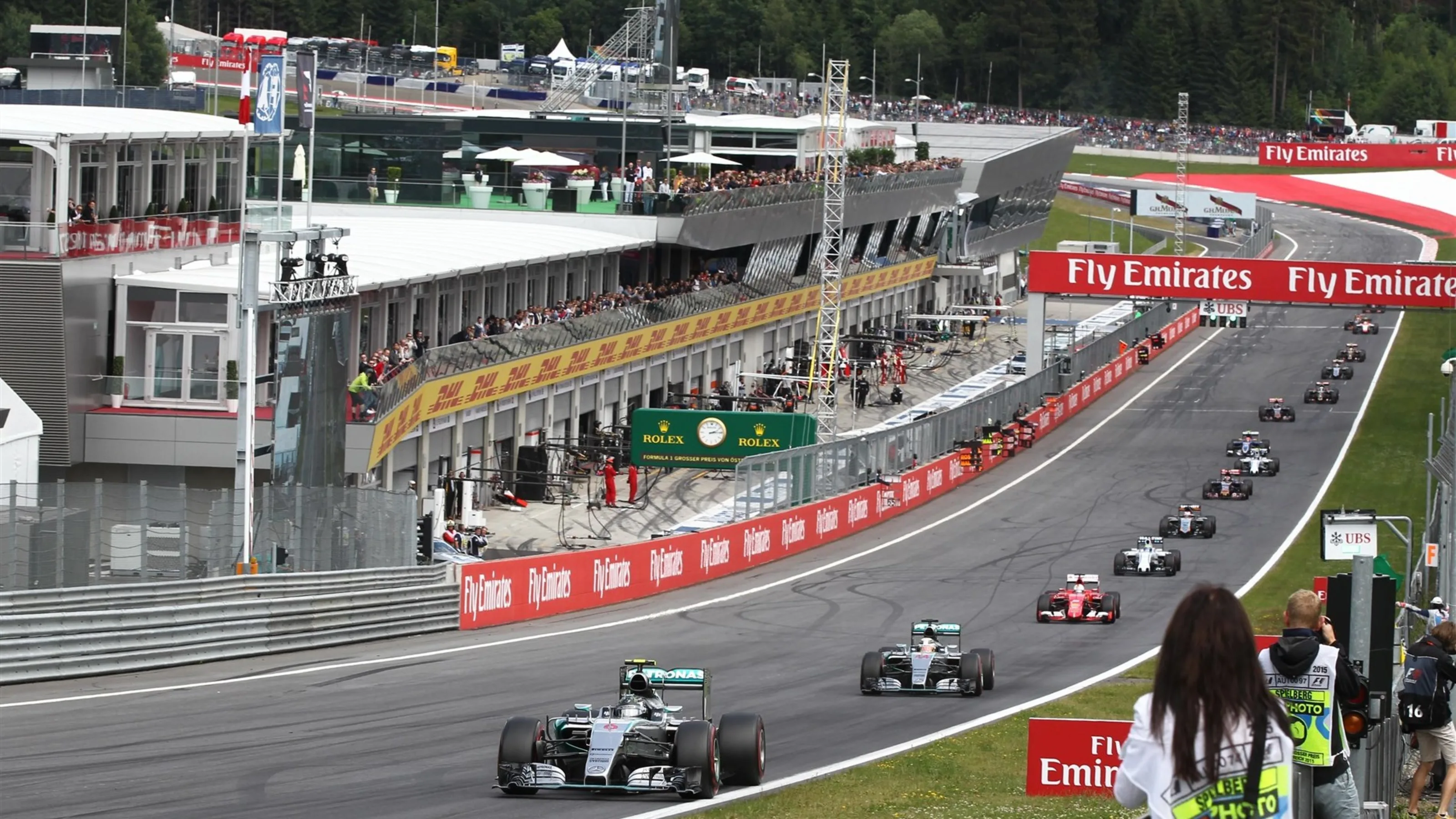Nico Rosberg (GER) Mercedes AMG F1 W06 at Formula One World Championship, Rd8, Austrian Grand Prix,