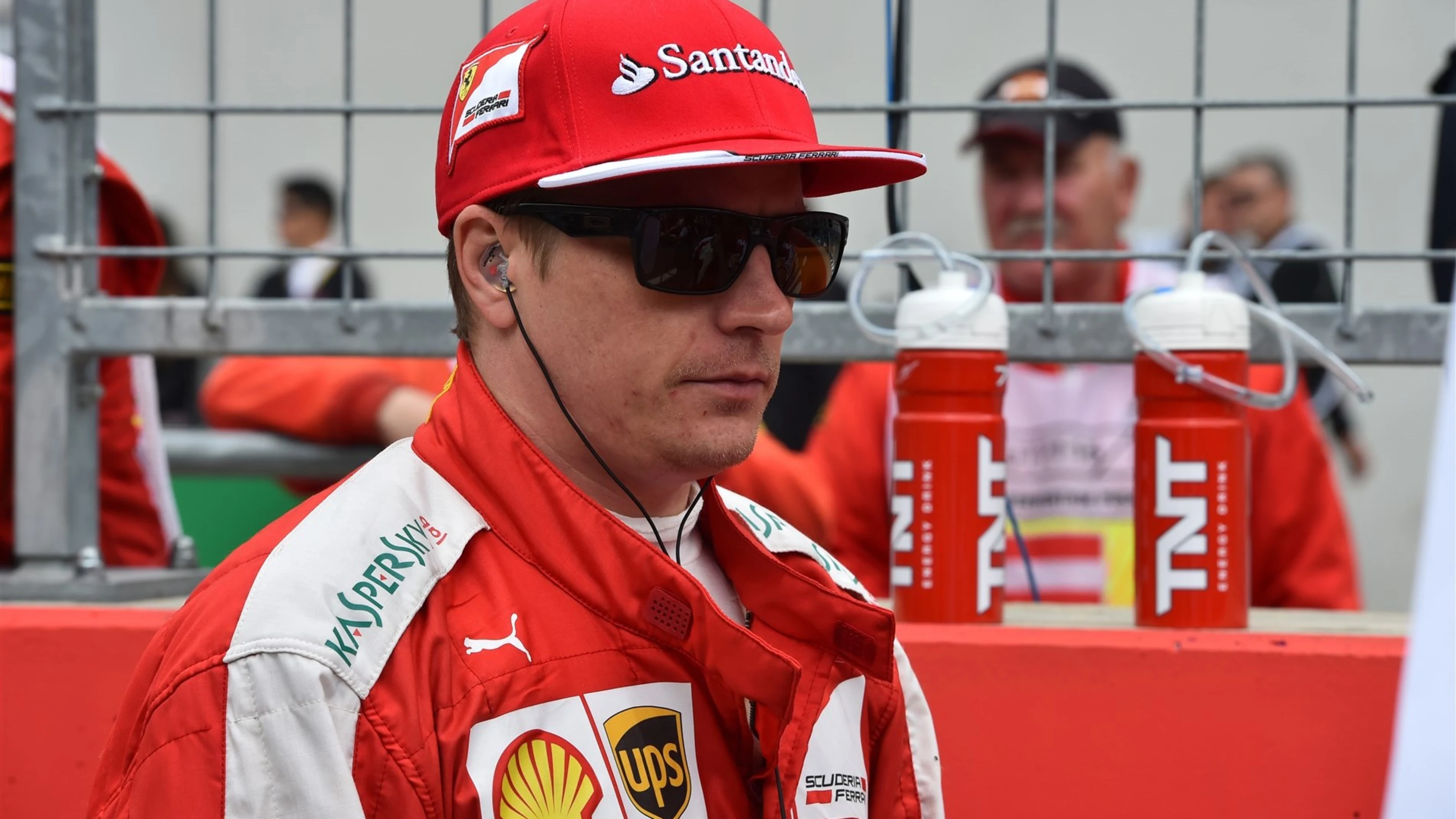 Kimi Raikkonen (FIN) Ferrari on the grid at Formula One World Championship, Rd8, Austrian Grand