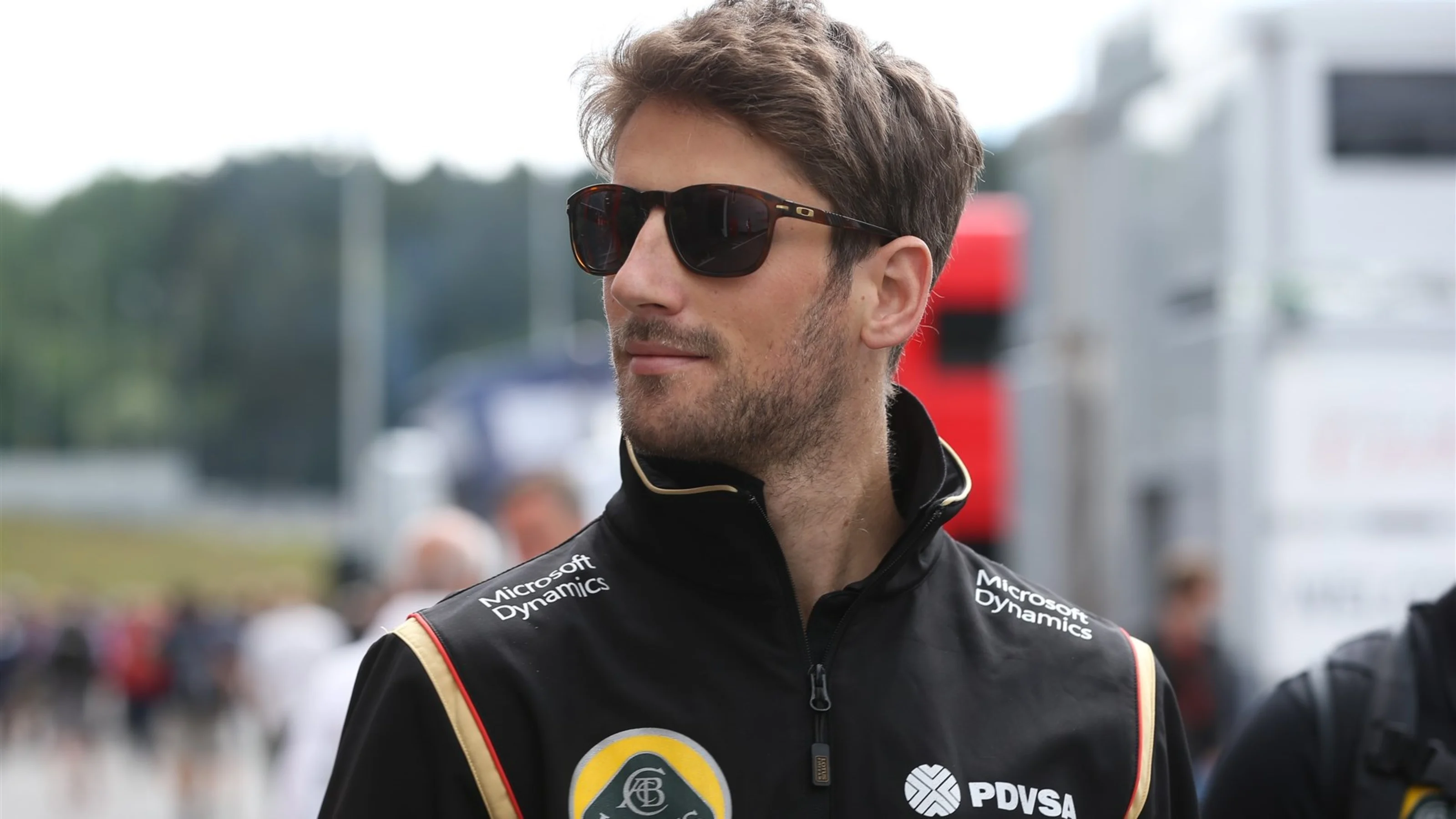 Romain Grosjean (FRA) Lotus F1 at Formula One World Championship, Rd8, Austrian Grand Prix, Race,