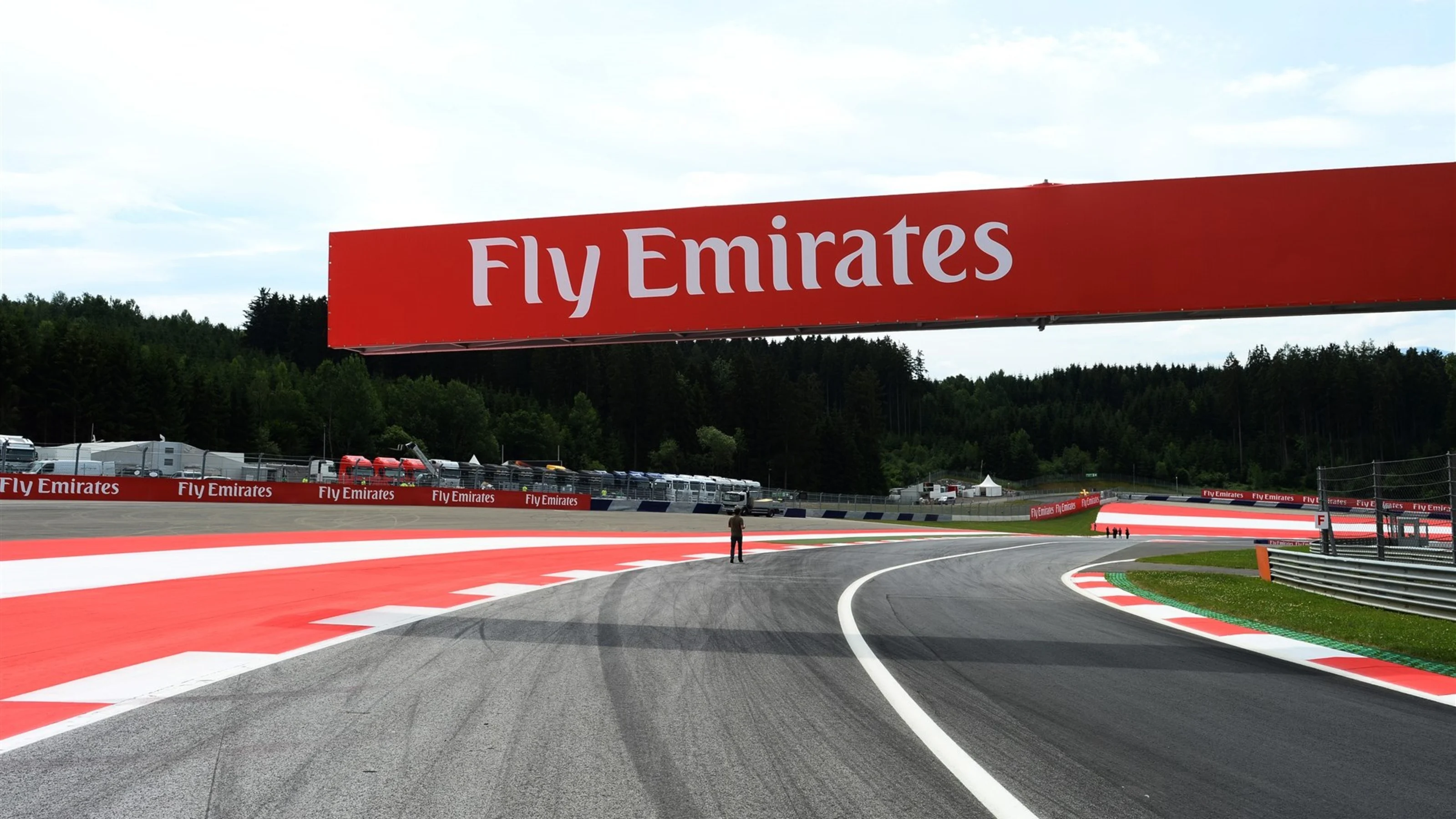 Track view at Formula One World Championship, Rd8, Austrian Grand Prix, Preparations, Spielberg,
