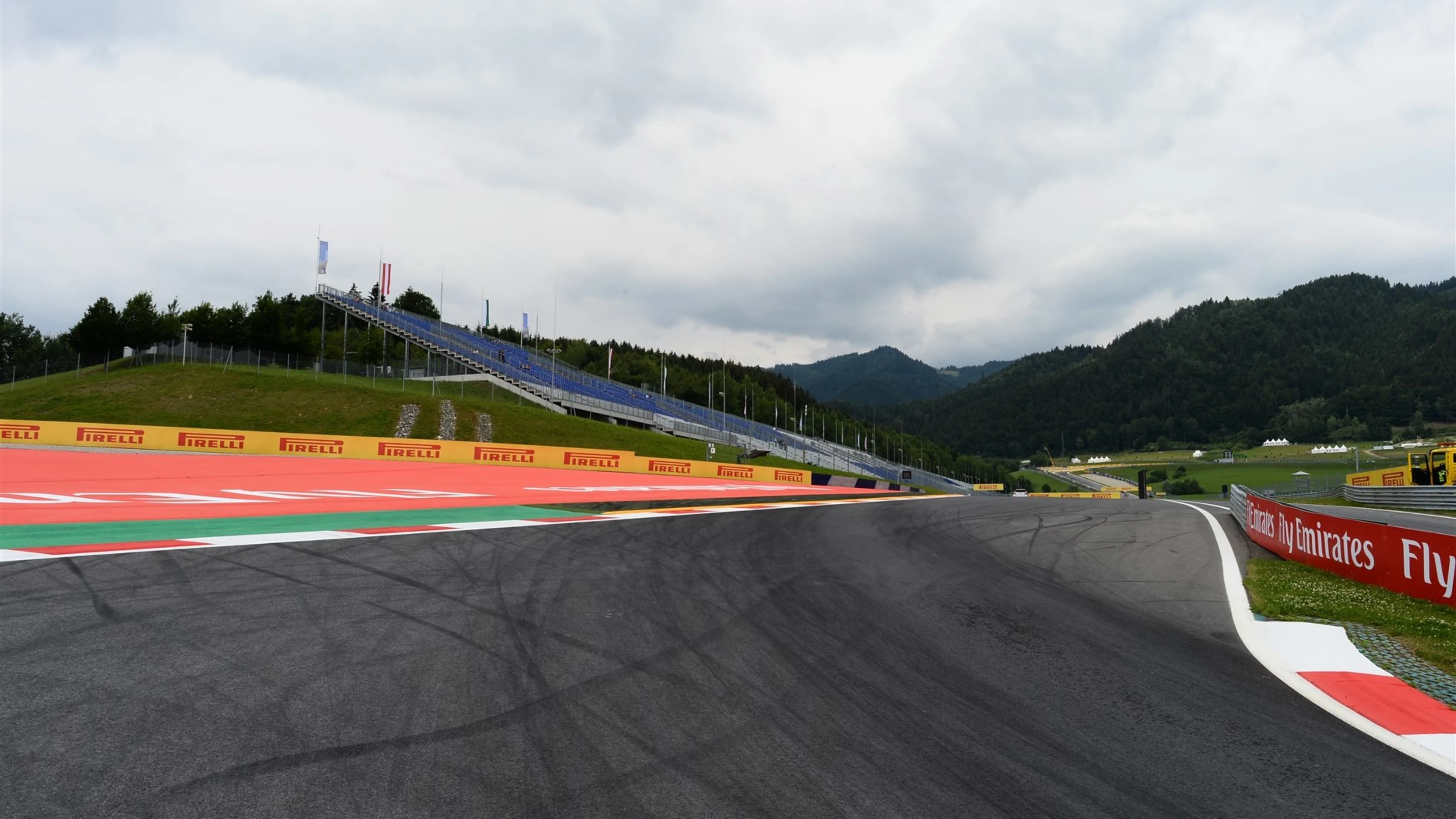 Track view at Formula One World Championship, Rd8, Austrian Grand Prix, Preparations, Spielberg,