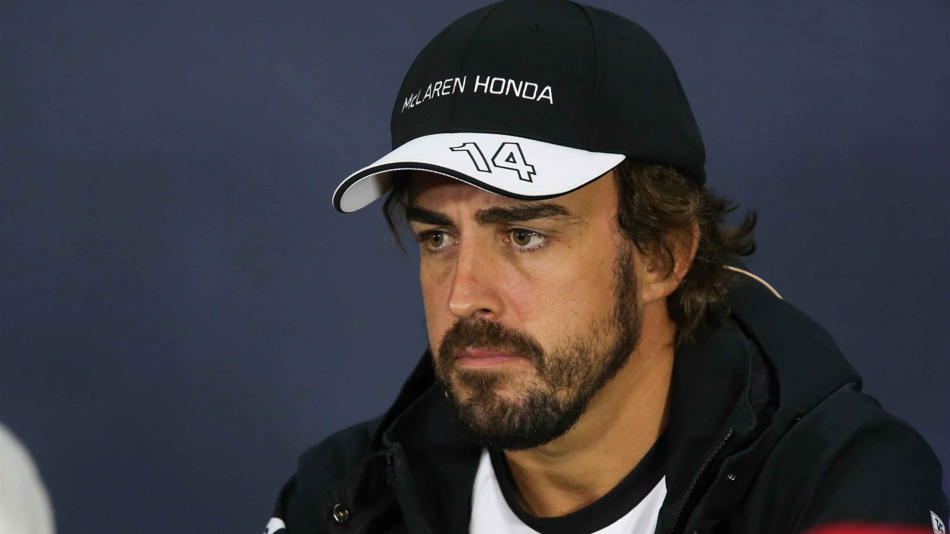Fernando Alonso (ESP) McLaren in the press conference at Formula One World Championship, Rd8,
