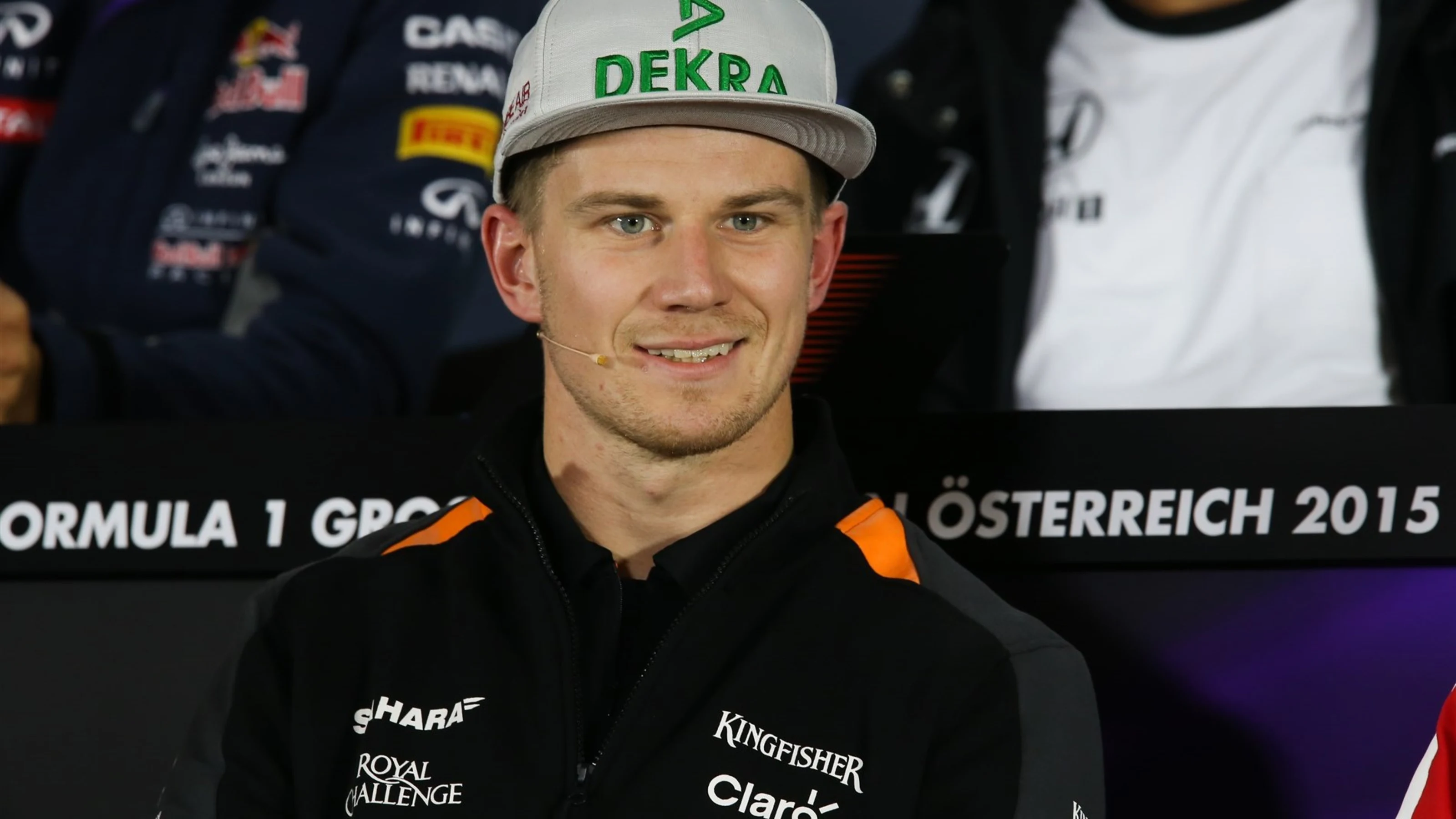 Nico Hulkenberg (GER) Force India F1 in the press conference at Formula One World Championship,