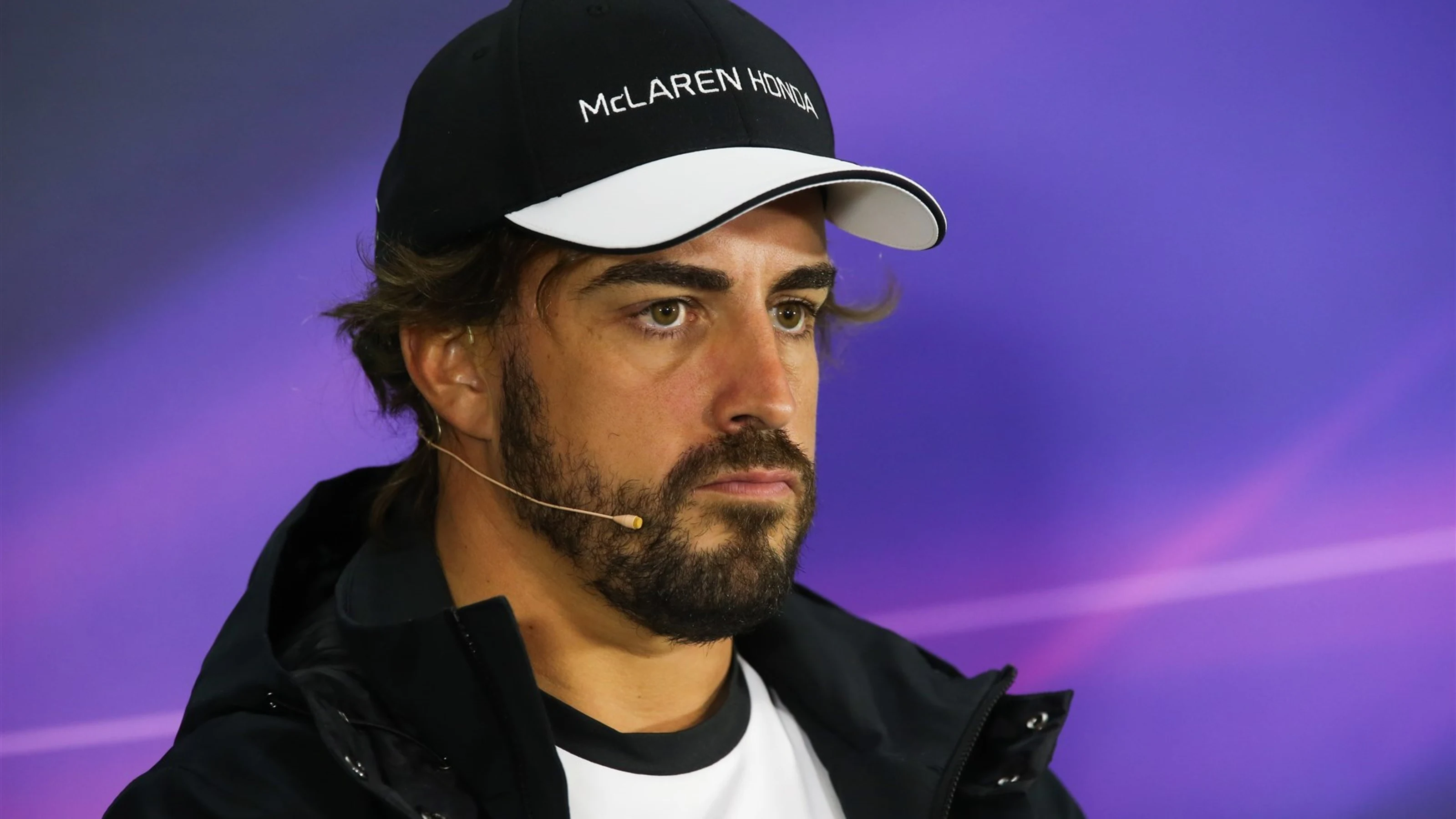 Fernando Alonso (ESP) McLaren in the press conference at Formula One World Championship, Rd8,