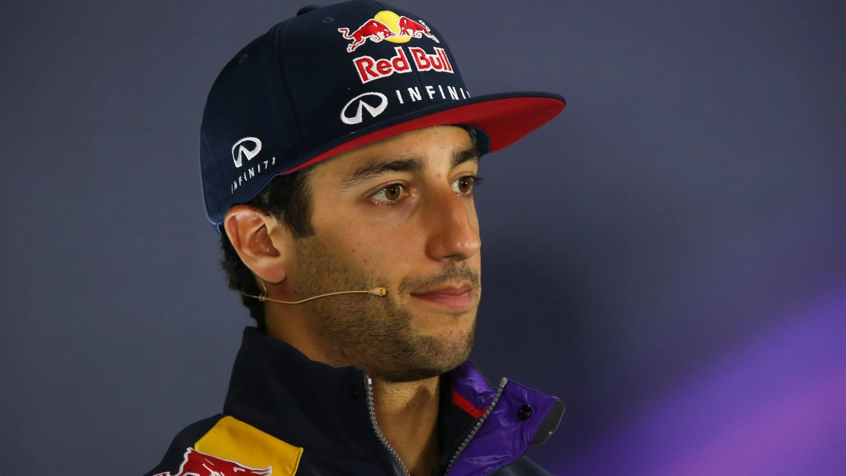 Daniel Ricciardo (AUS) Red Bull Racing in the press conference at Formula One World Championship,