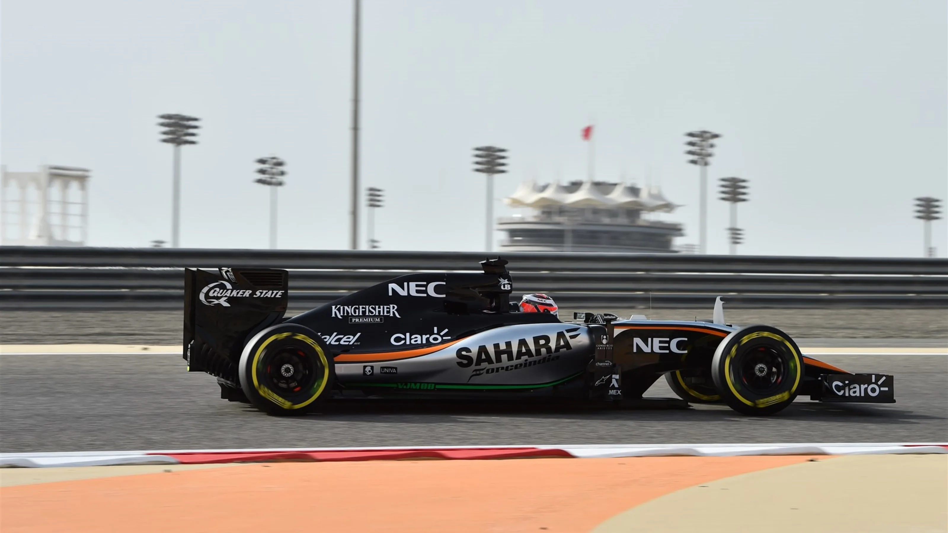 Nico Hulkenberg (GER) Force India VJM08 at Formula One World Championship, Rd4, Bahrain Grand Prix