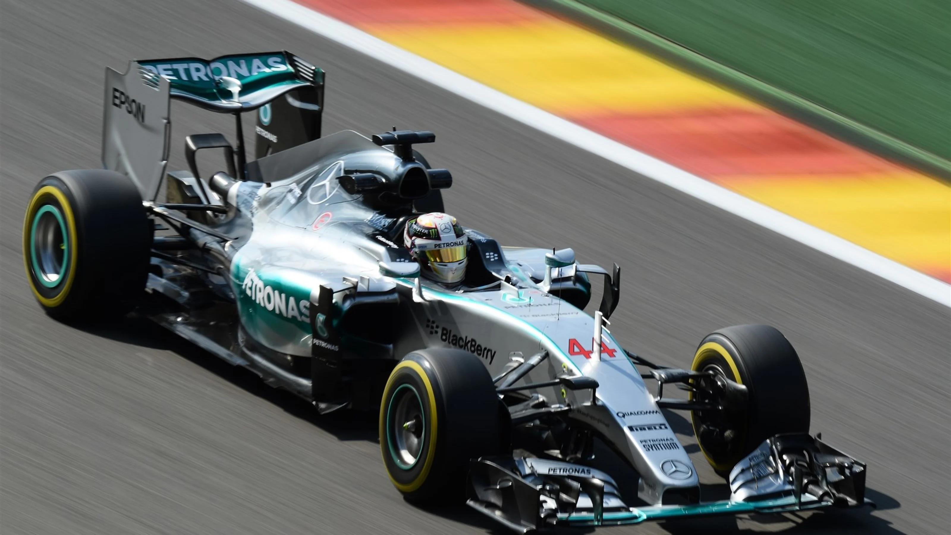 Lewis Hamilton (GBR) Mercedes AMG F1 W06 at Formula One World Championship, Rd11, Belgian Grand