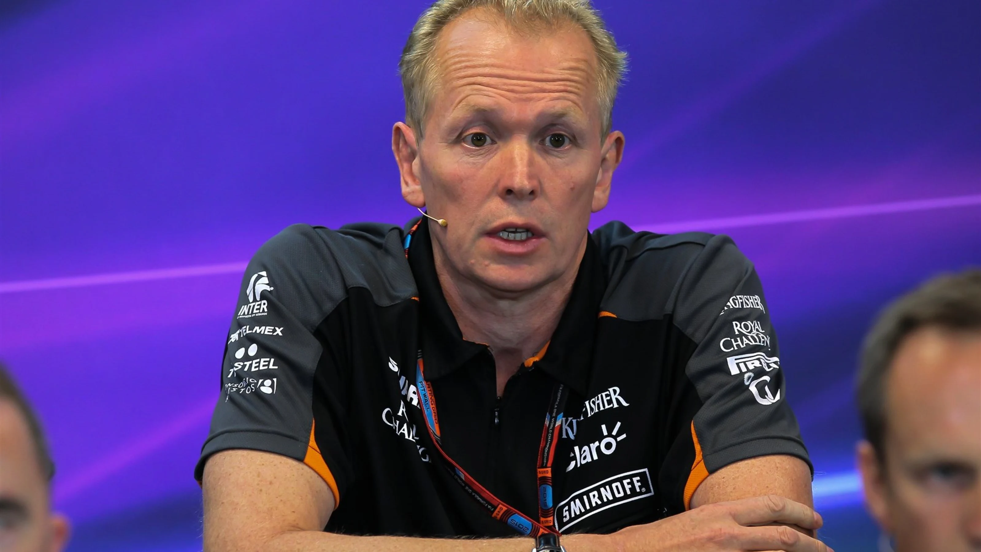 Andrew Green (GBR) Force India Technical Director in the Press Conference at Formula One World