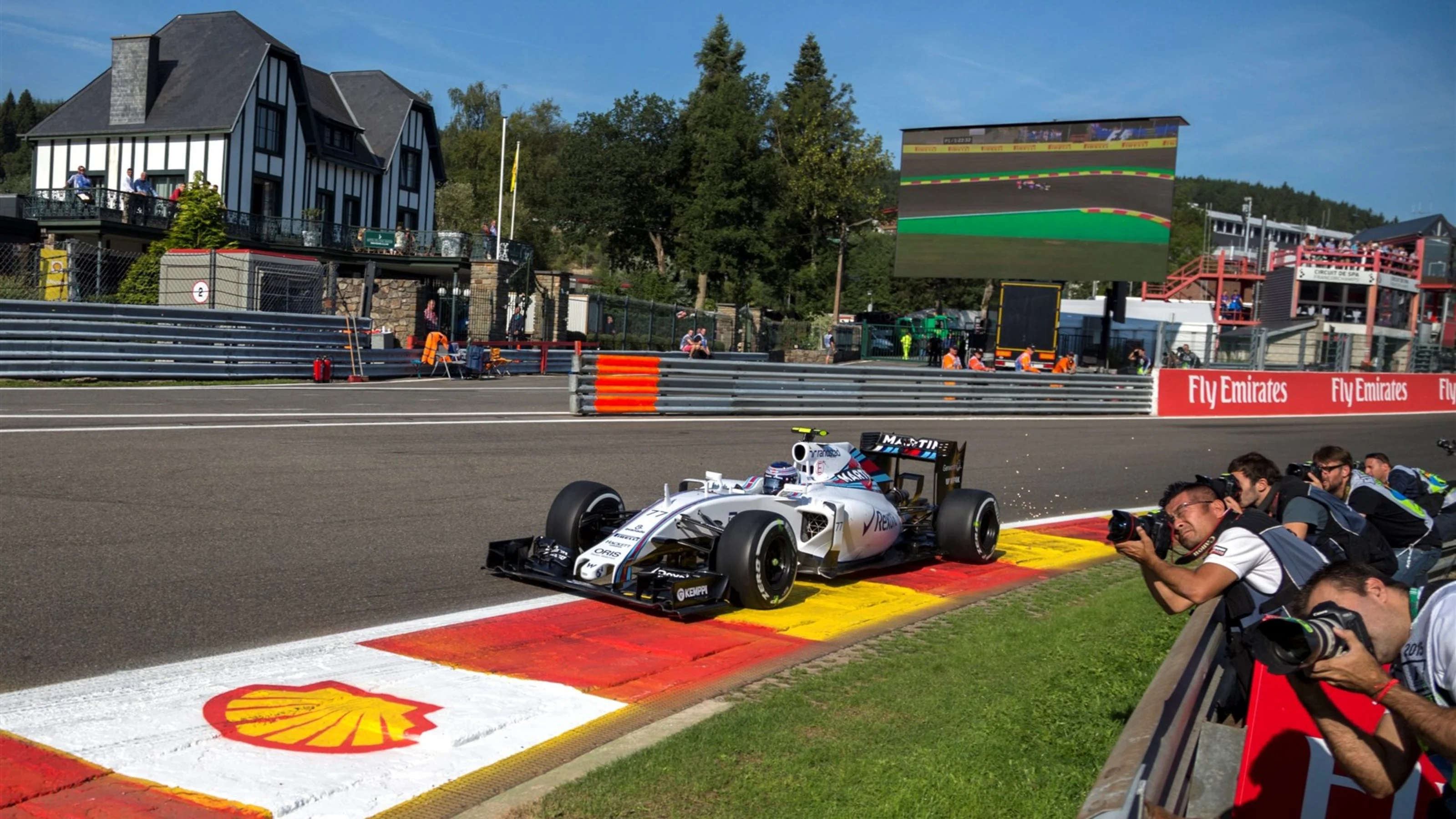 Valtteri Bottas (FIN) Williams FW37 at Formula One World Championship, Rd11, Belgian Grand Prix,
