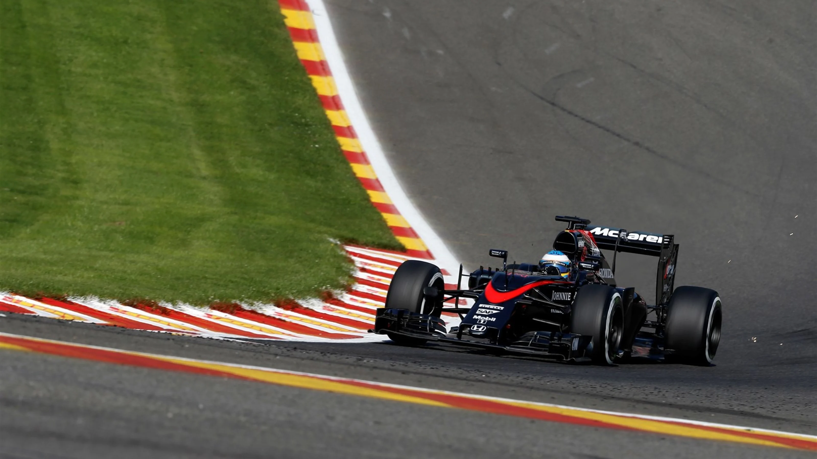 Fernando Alonso (ESP) McLaren MP4-30 at Formula One World Championship, Rd11, Belgian Grand Prix,