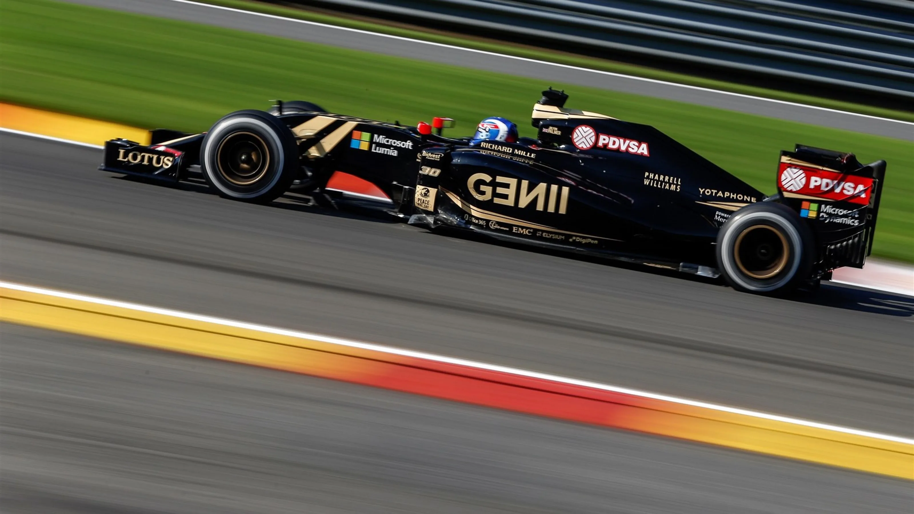 Jolyon Palmer (GBR) Lotus Test and Reserve Driver at Formula One World Championship, Rd11, Belgian