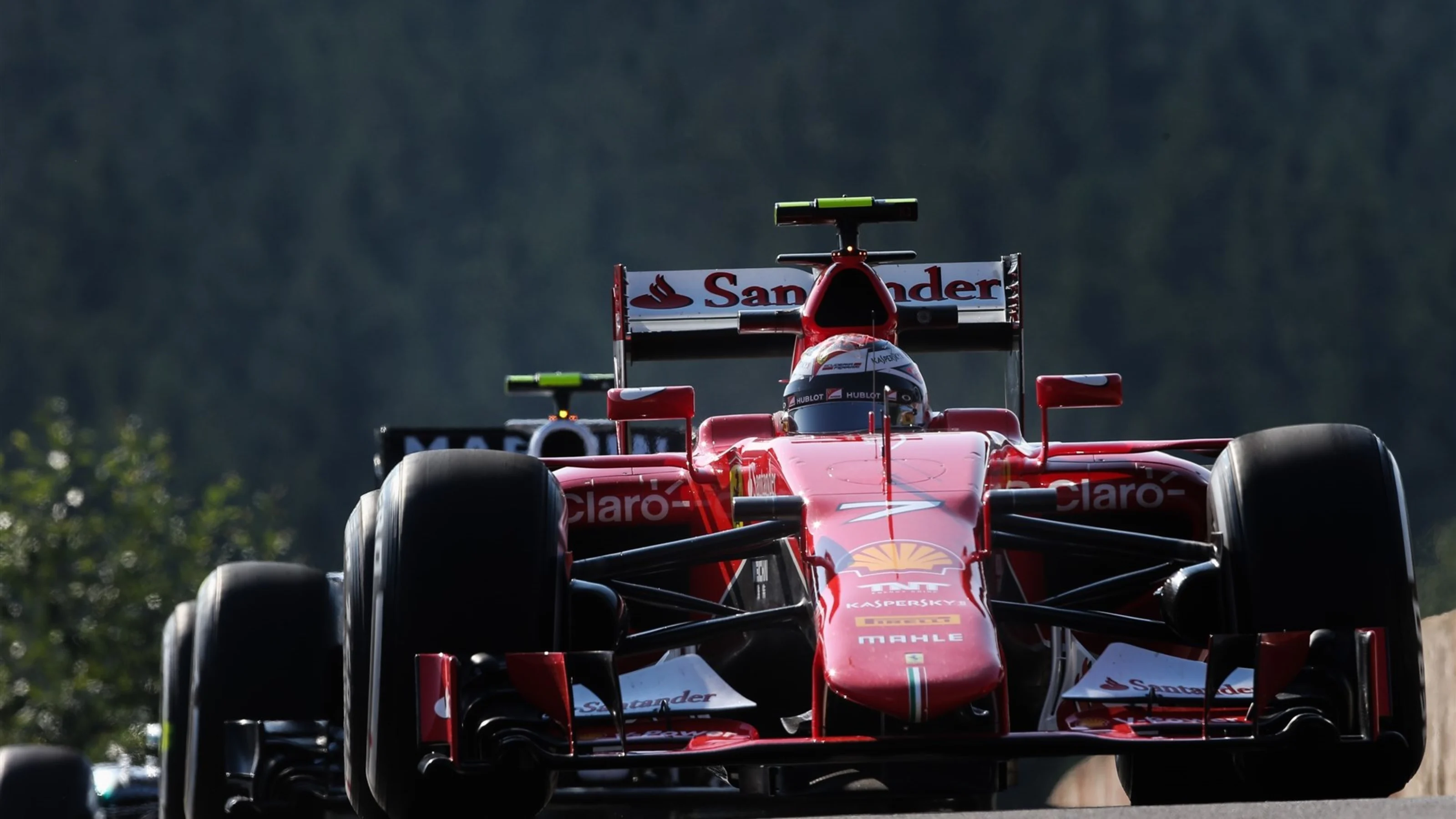 Kimi Raikkonen (FIN) Ferrari SF15-T at Formula One World Championship, Rd11, Belgian Grand Prix,