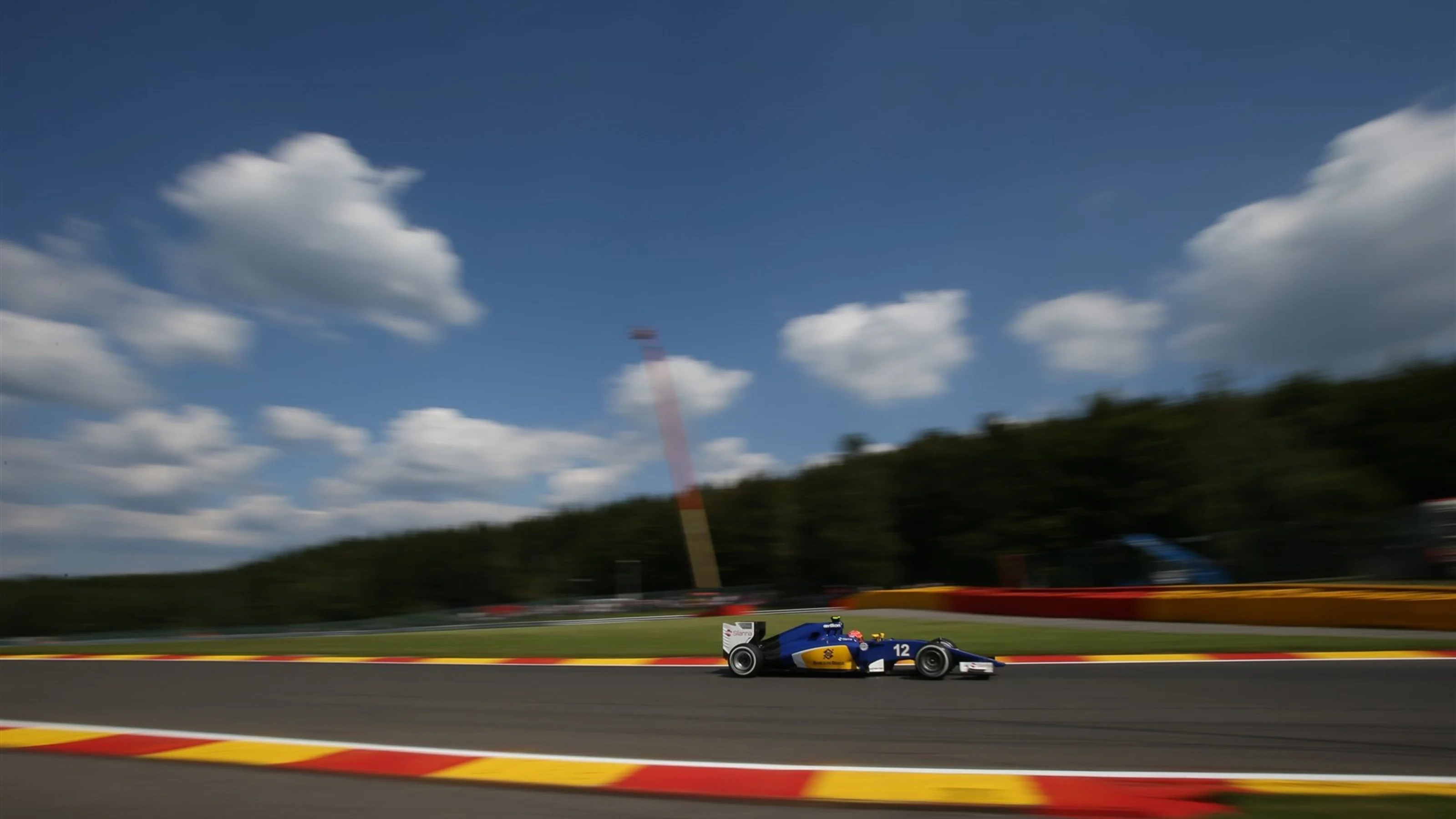 Felipe Nasr (BRA) Sauber C34 at Formula One World Championship, Rd11, Belgian Grand Prix, Practice,