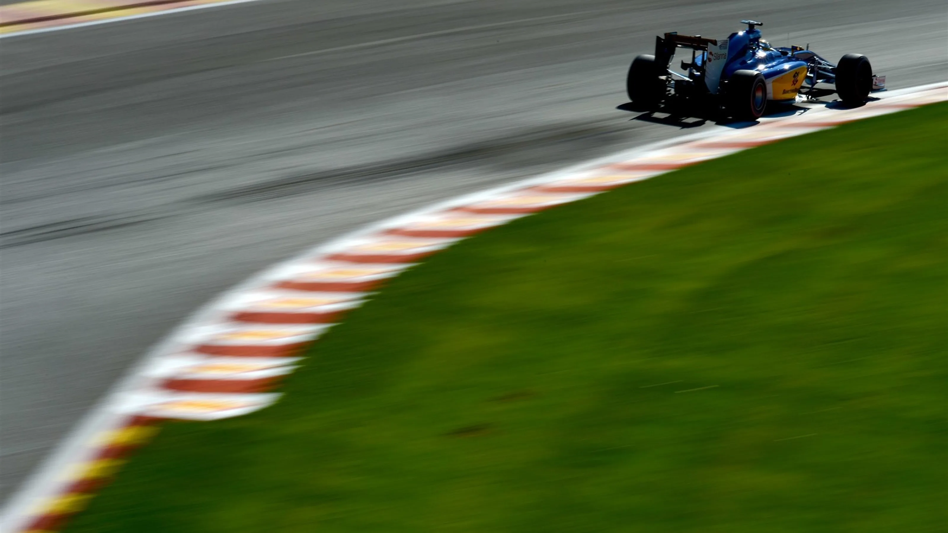 Felipe Nasr (BRA) Sauber C34 at Formula One World Championship, Rd11, Belgian Grand Prix, Practice,