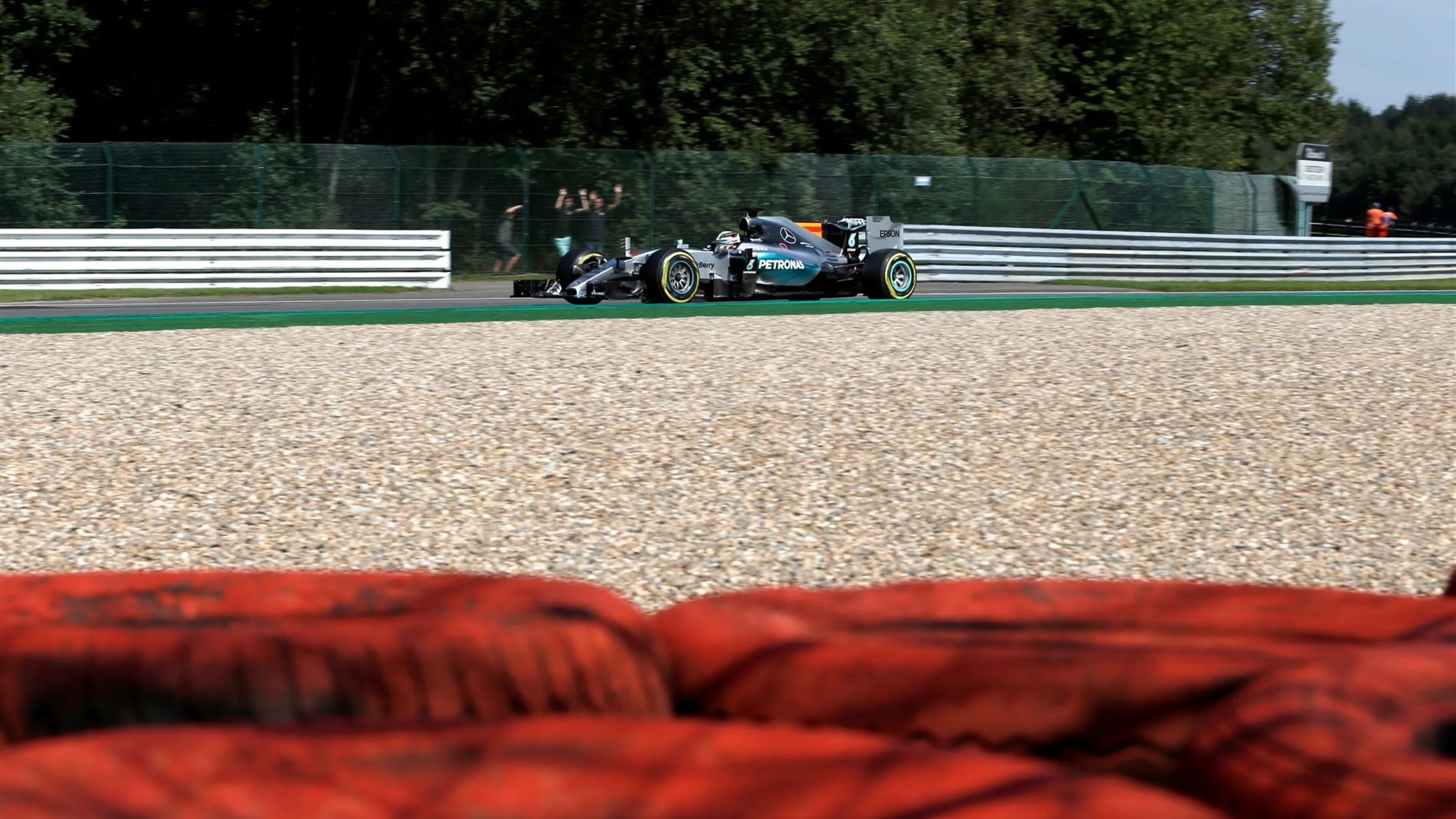 Lewis Hamilton (GBR) Mercedes AMG F1 W06 at Formula One World Championship, Rd11, Belgian Grand