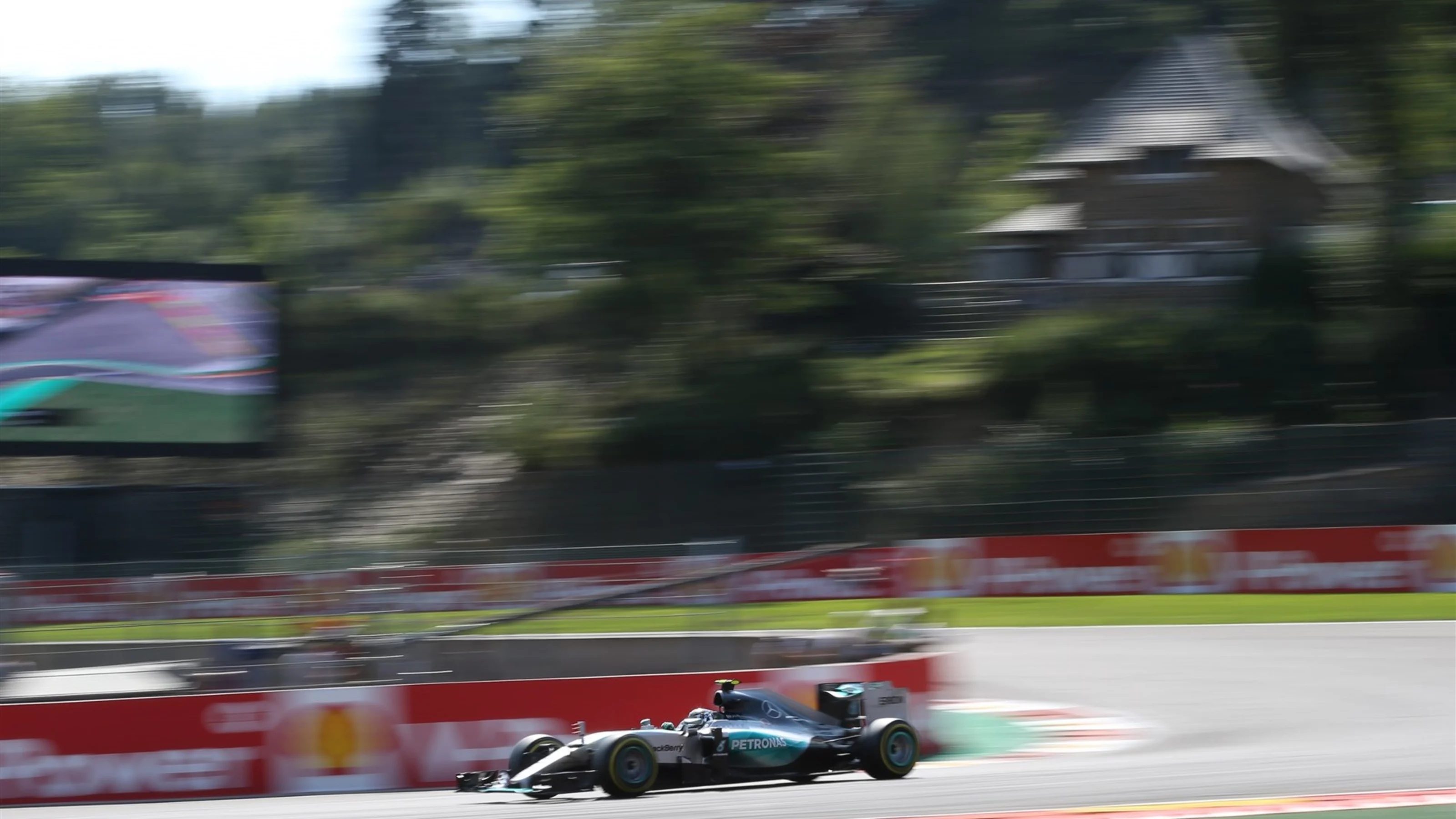 Nico Rosberg (GER) Mercedes AMG F1 W06 at Formula One World Championship, Rd11, Belgian Grand Prix,