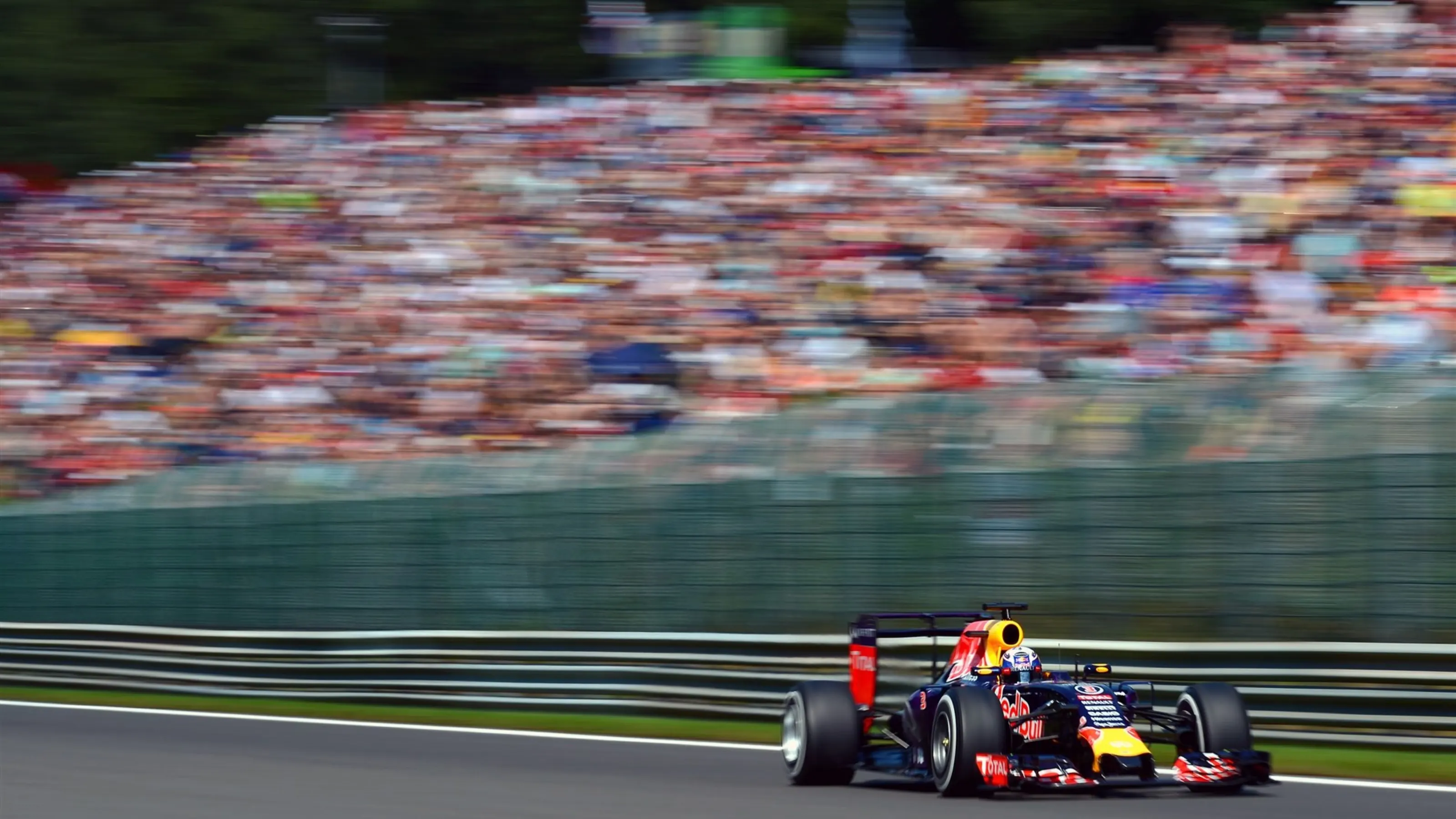 Daniel Ricciardo (AUS) Red Bull Racing RB11 at Formula One World Championship, Rd11, Belgian Grand