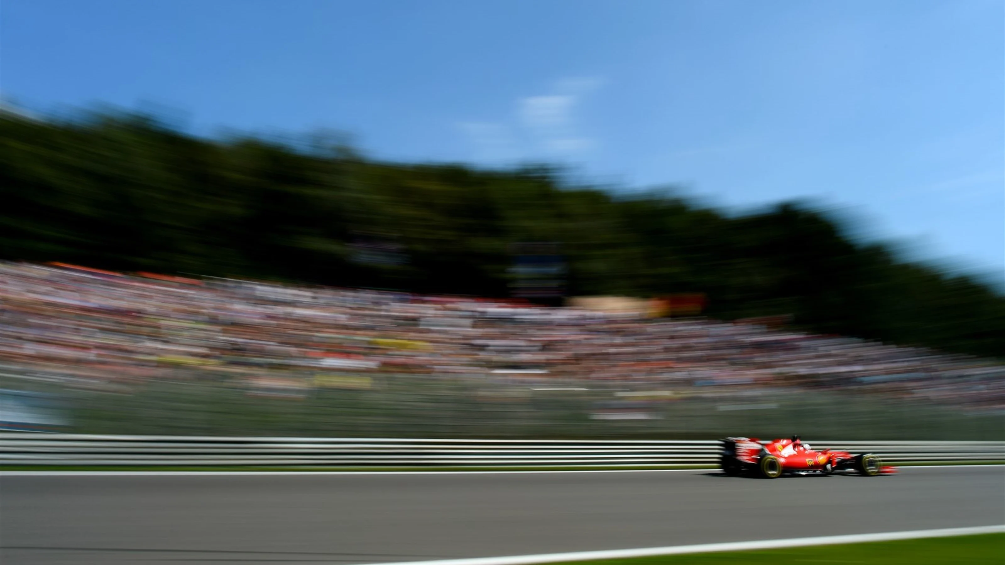 Sebastian Vettel (GER) Ferrari SF15-T at Formula One World Championship, Rd11, Belgian Grand Prix,