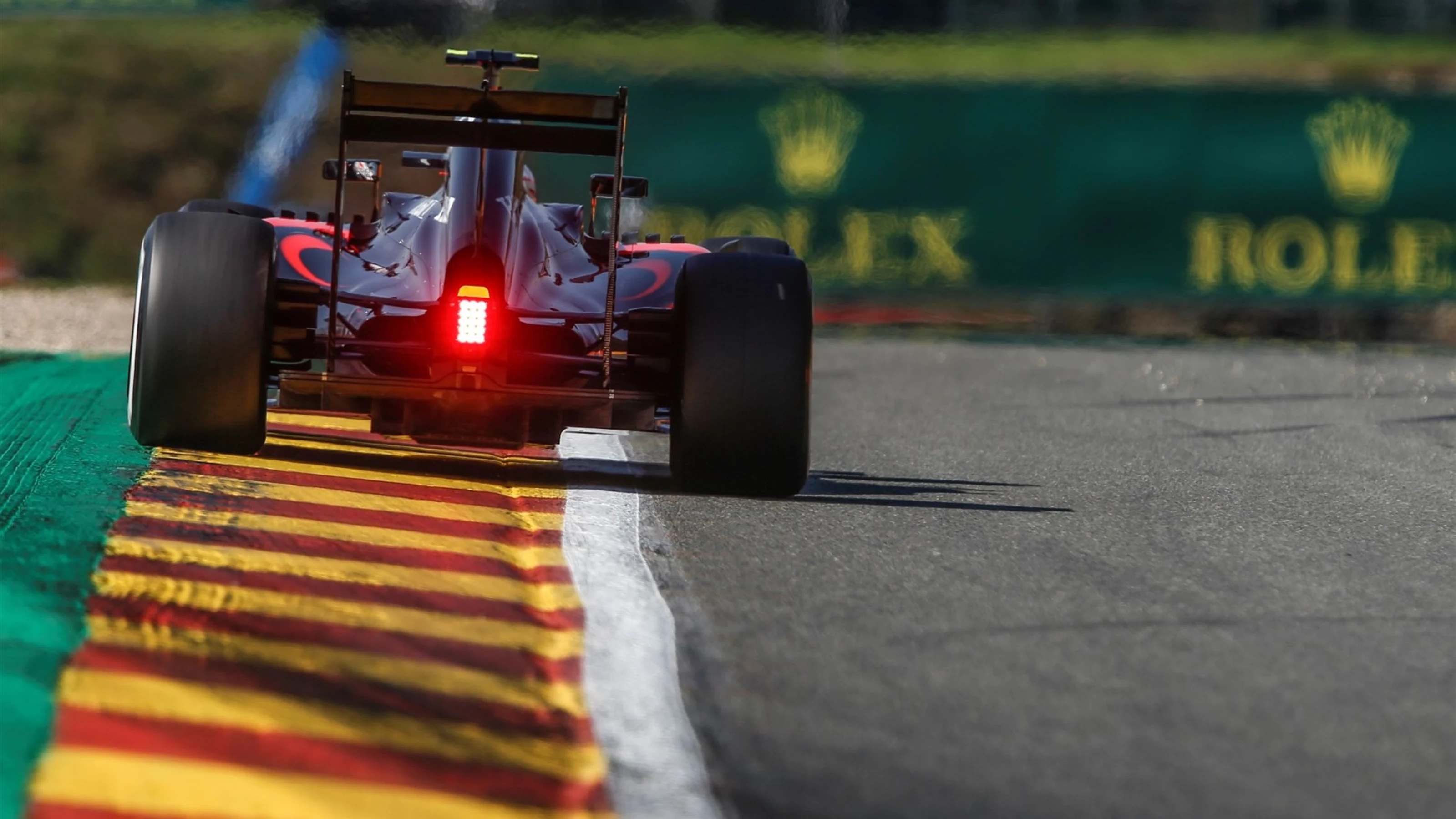 Jenson Button (GBR) McLaren MP4-30 at Formula One World Championship, Rd11, Belgian Grand Prix,