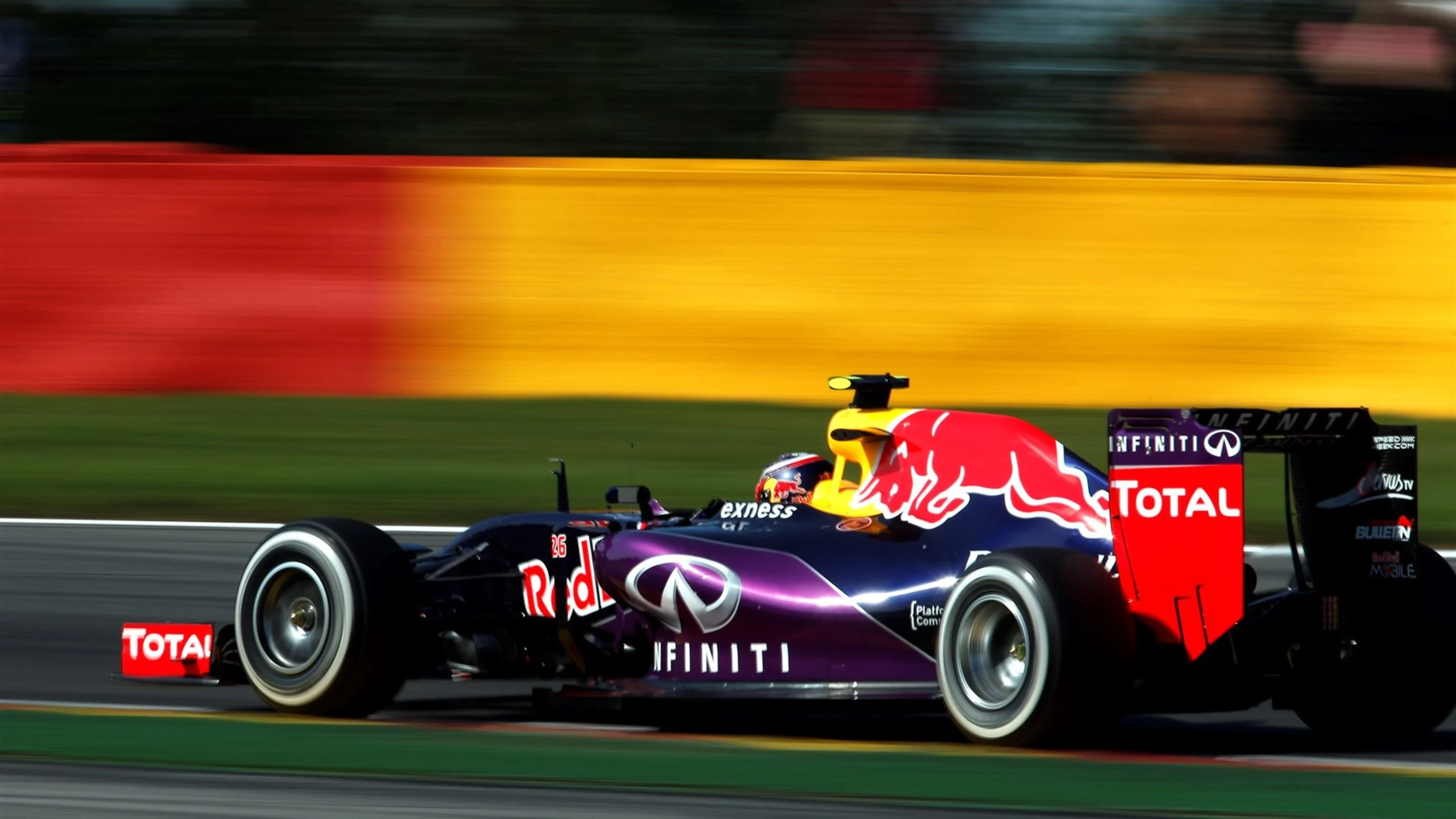 Daniil Kvyat (RUS) Red Bull Racing RB11 at Formula One World Championship, Rd11, Belgian Grand